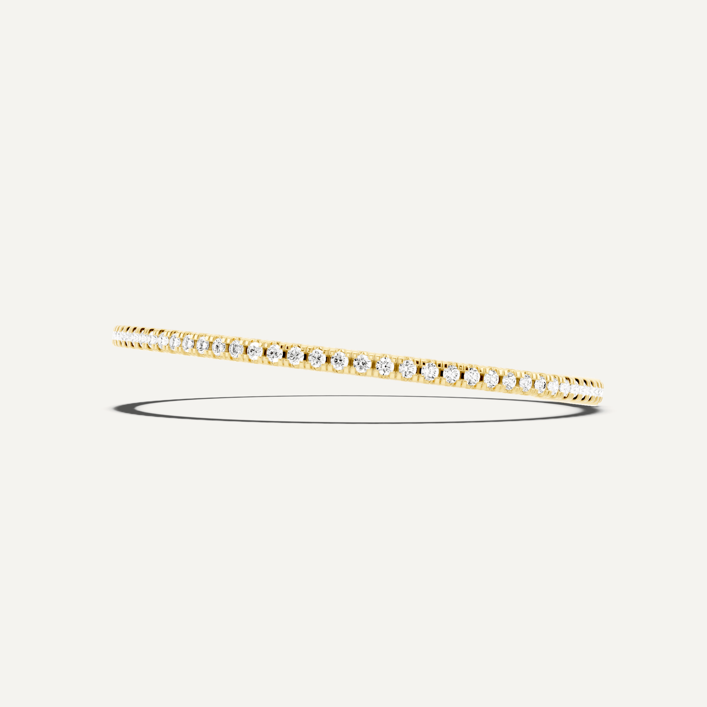 2 ctw Round Diamond Flex Bangle Bracelet - Lotus Diamond