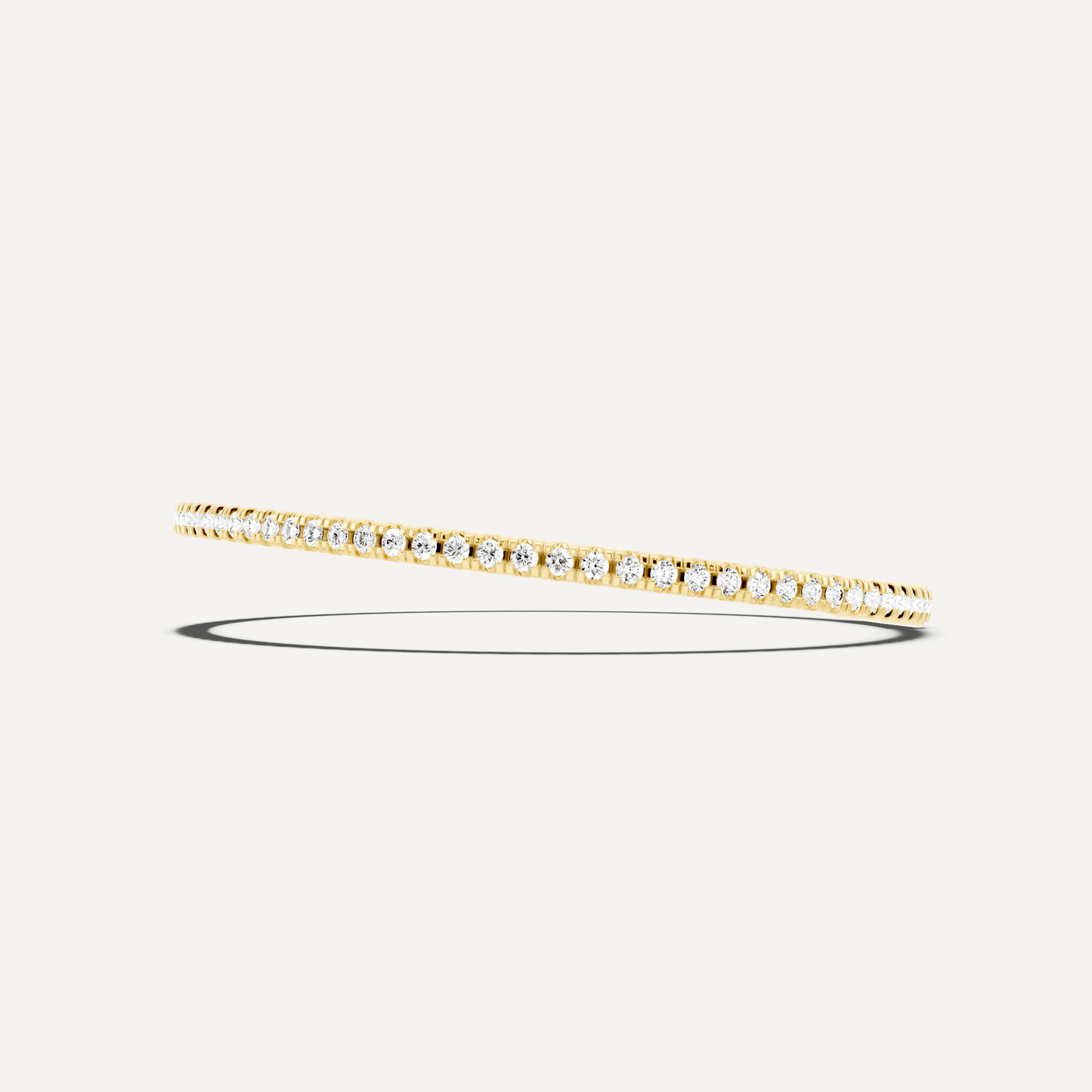 2 ctw Round Diamond Flex Bangle Bracelet - Lotus Diamond