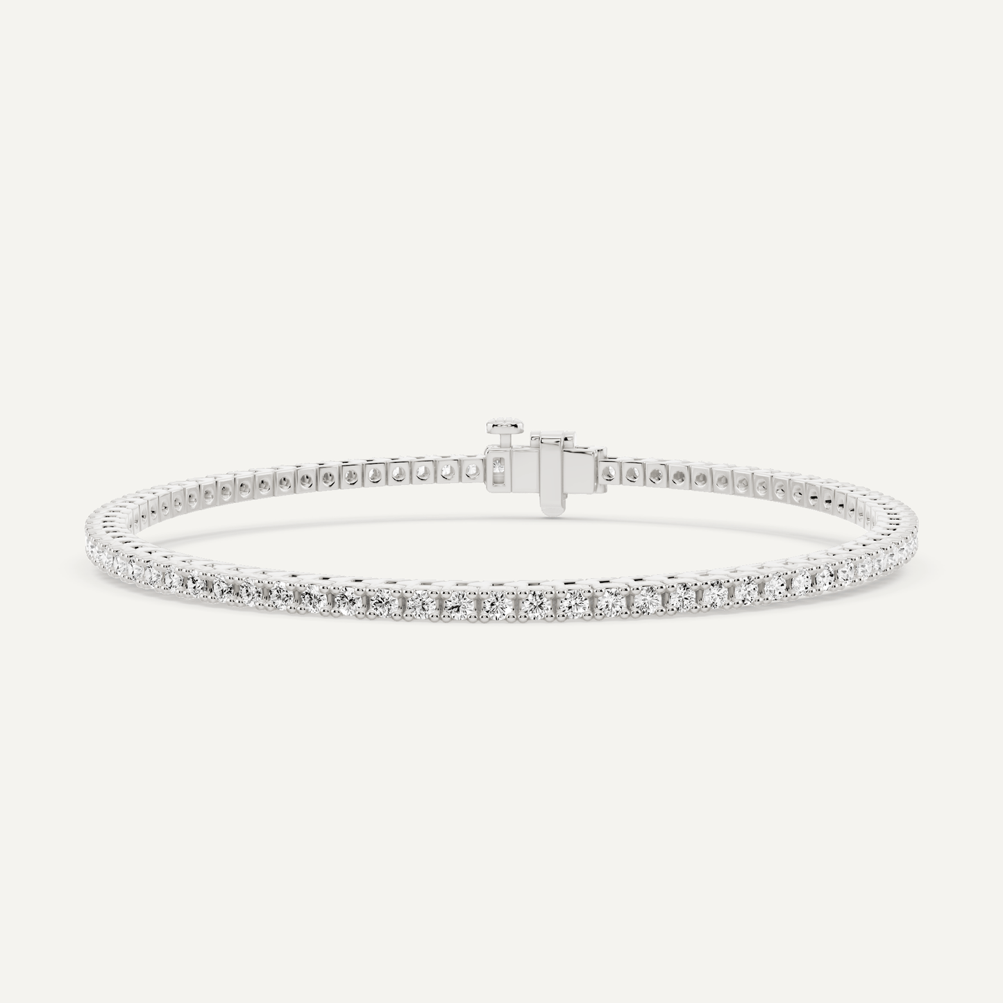 2 ctw Round Diamond Four Prong Tennis Bracelet - Lotus Diamond