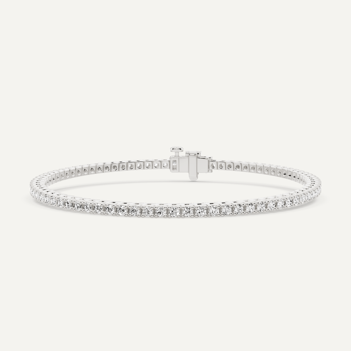 2 ctw Round Diamond Four Prong Tennis Bracelet - Lotus Diamond