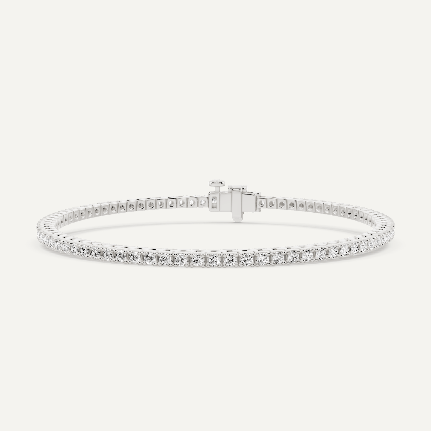 2 ctw Round Diamond Four Prong Tennis Bracelet - Lotus Diamond