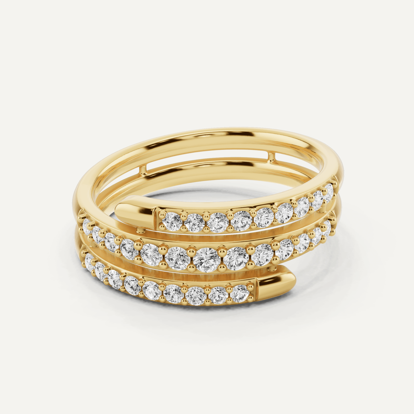 2/5 ctw Round Diamond Coil Fashion Band - Lotus Diamond