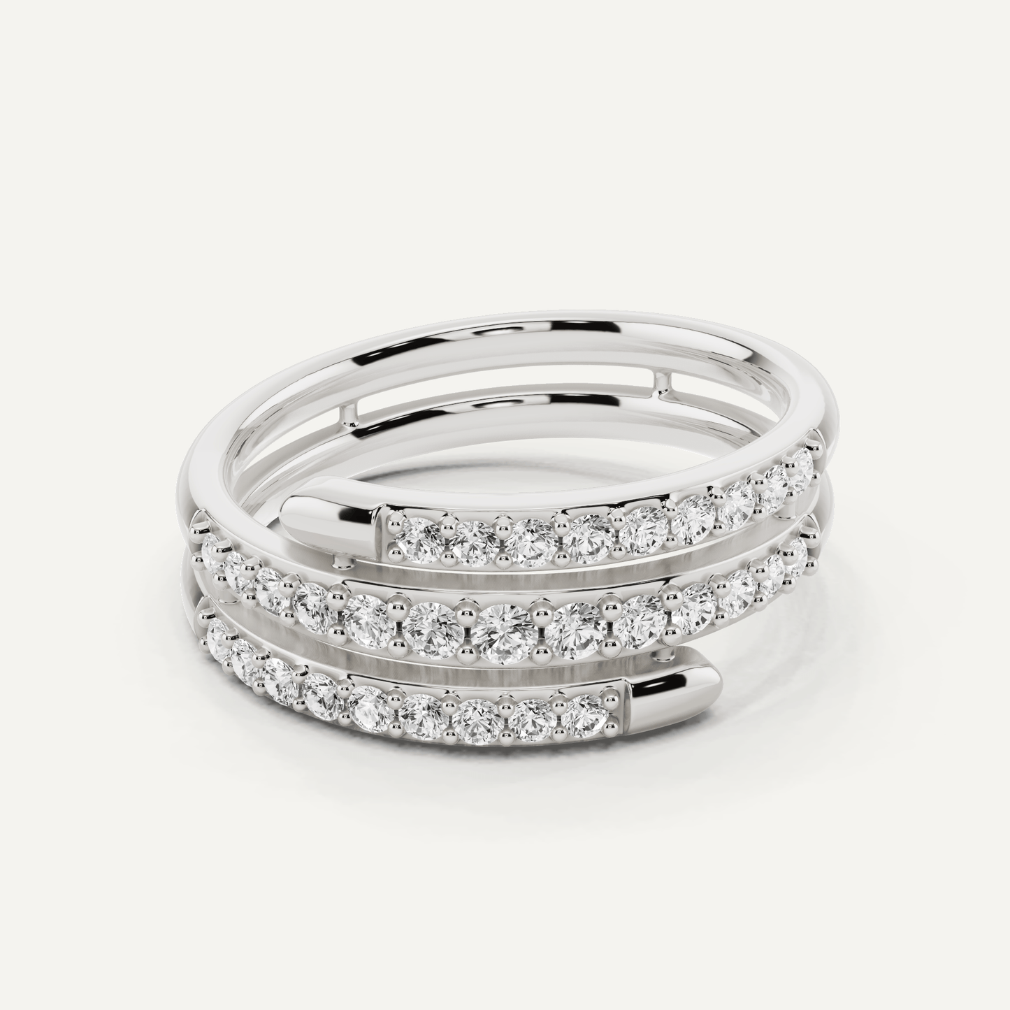 2/5 ctw Round Diamond Coil Fashion Band - Lotus Diamond