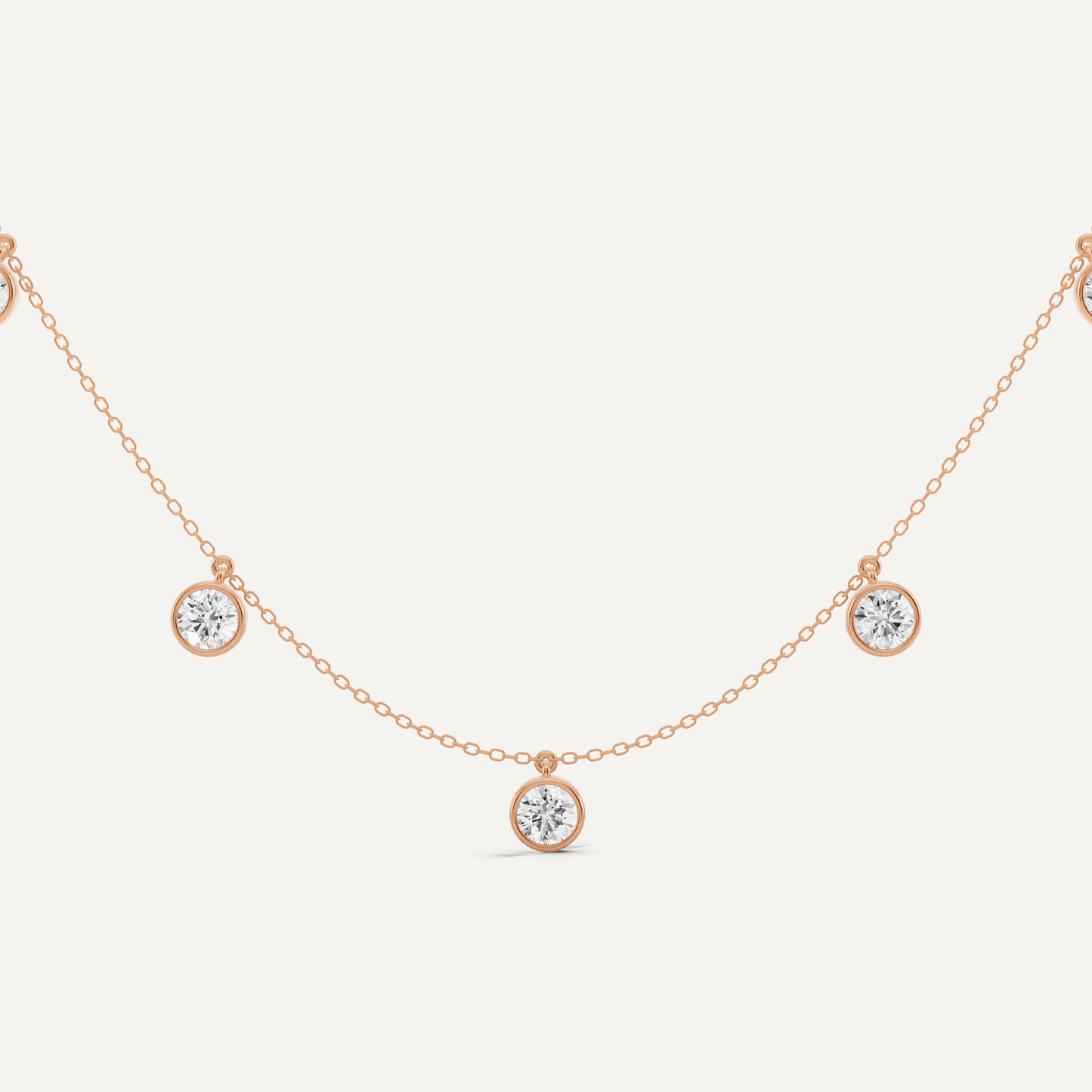 3 1/2 ctw Round Diamond Fashion Necklace - Lotus Diamond