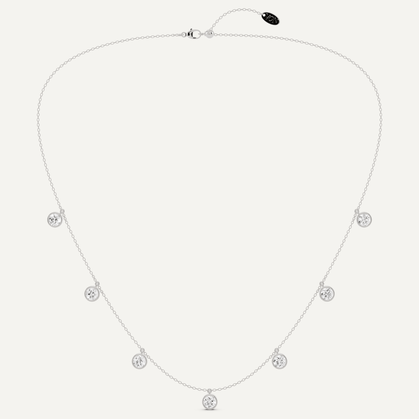 3 1/2 ctw Round Diamond Fashion Necklace - Lotus Diamond
