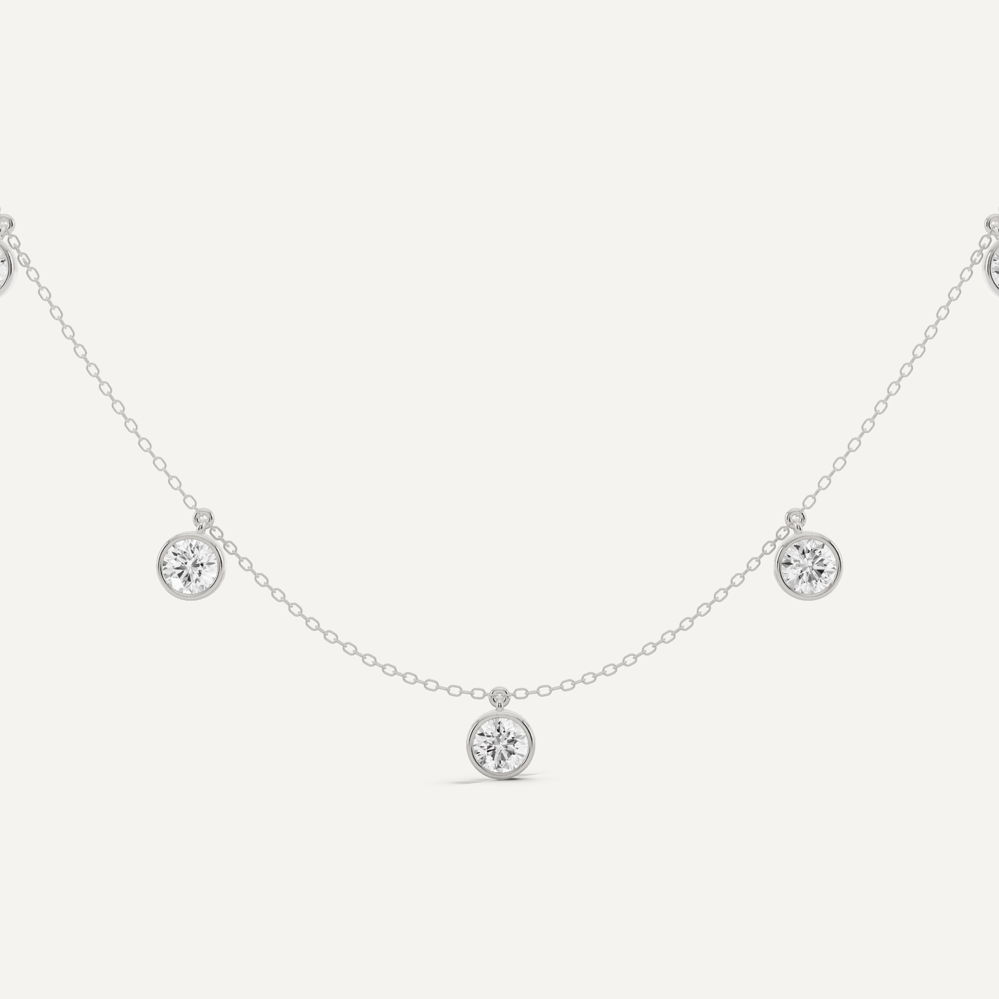 3 1/2 ctw Round Diamond Fashion Necklace - Lotus Diamond