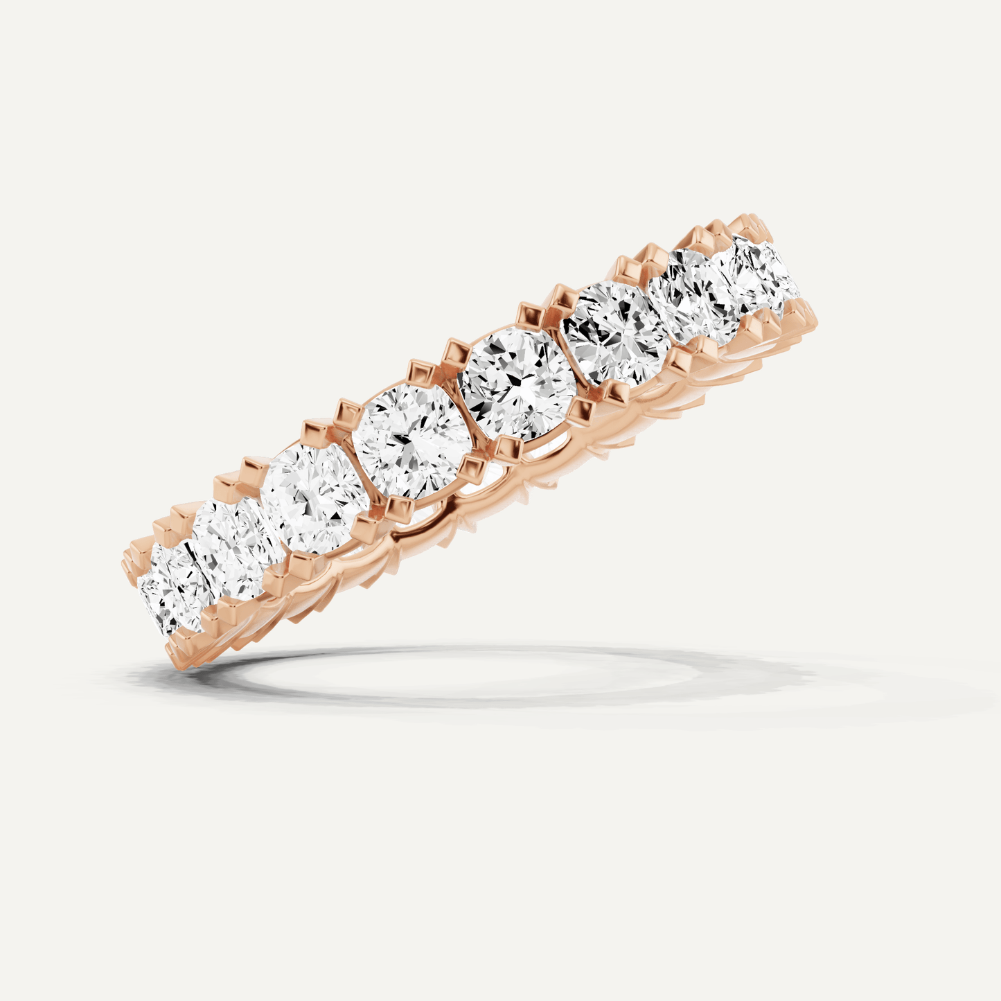 3 ctw Cushion Diamond Eternity Band - Lotus Diamond