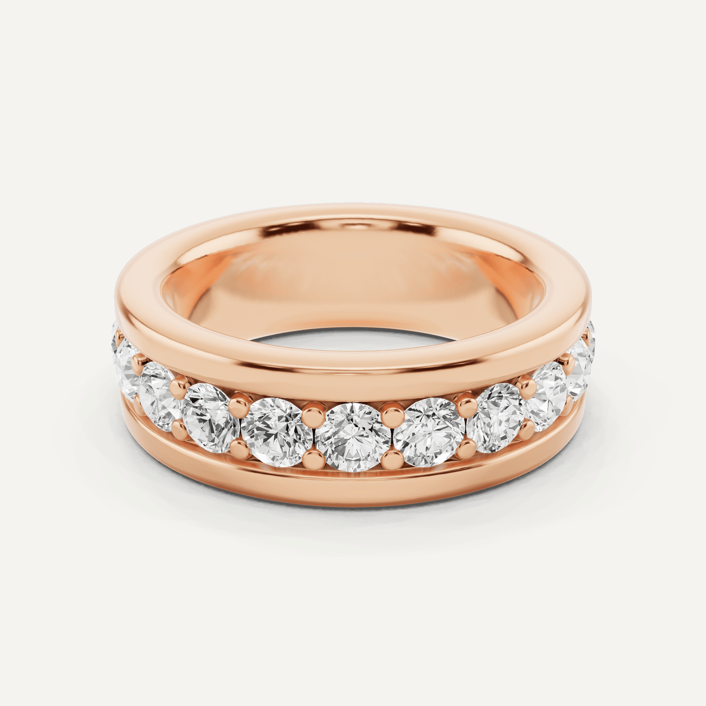 3 ctw Round Diamond Fashion Band - Lotus Diamond