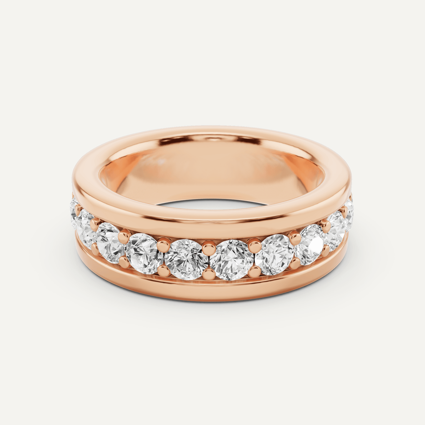 3 ctw Round Diamond Fashion Band - Lotus Diamond