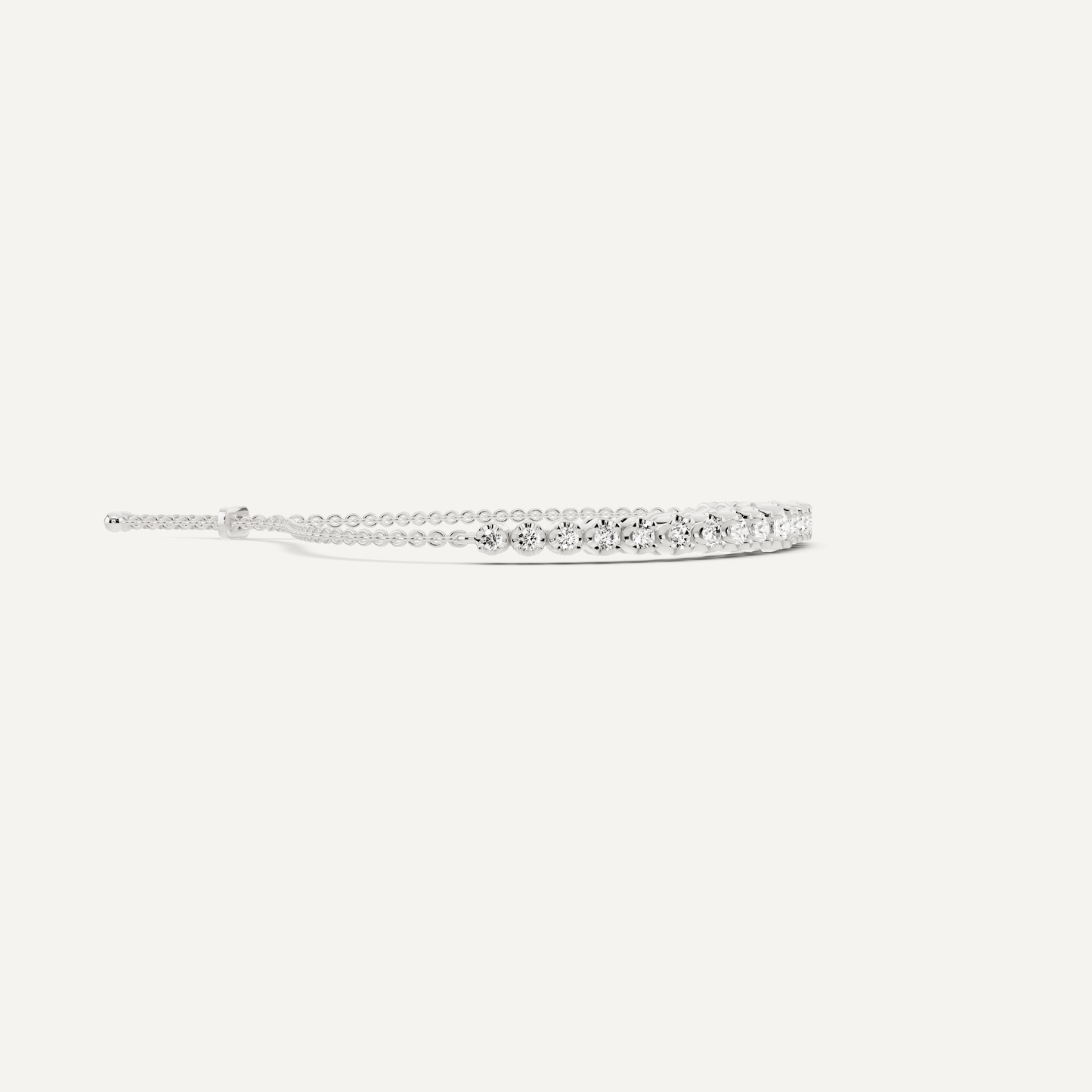 3/4 ctw Round Diamond Graduating Bolo Fashion Bracelet - Lotus Diamond