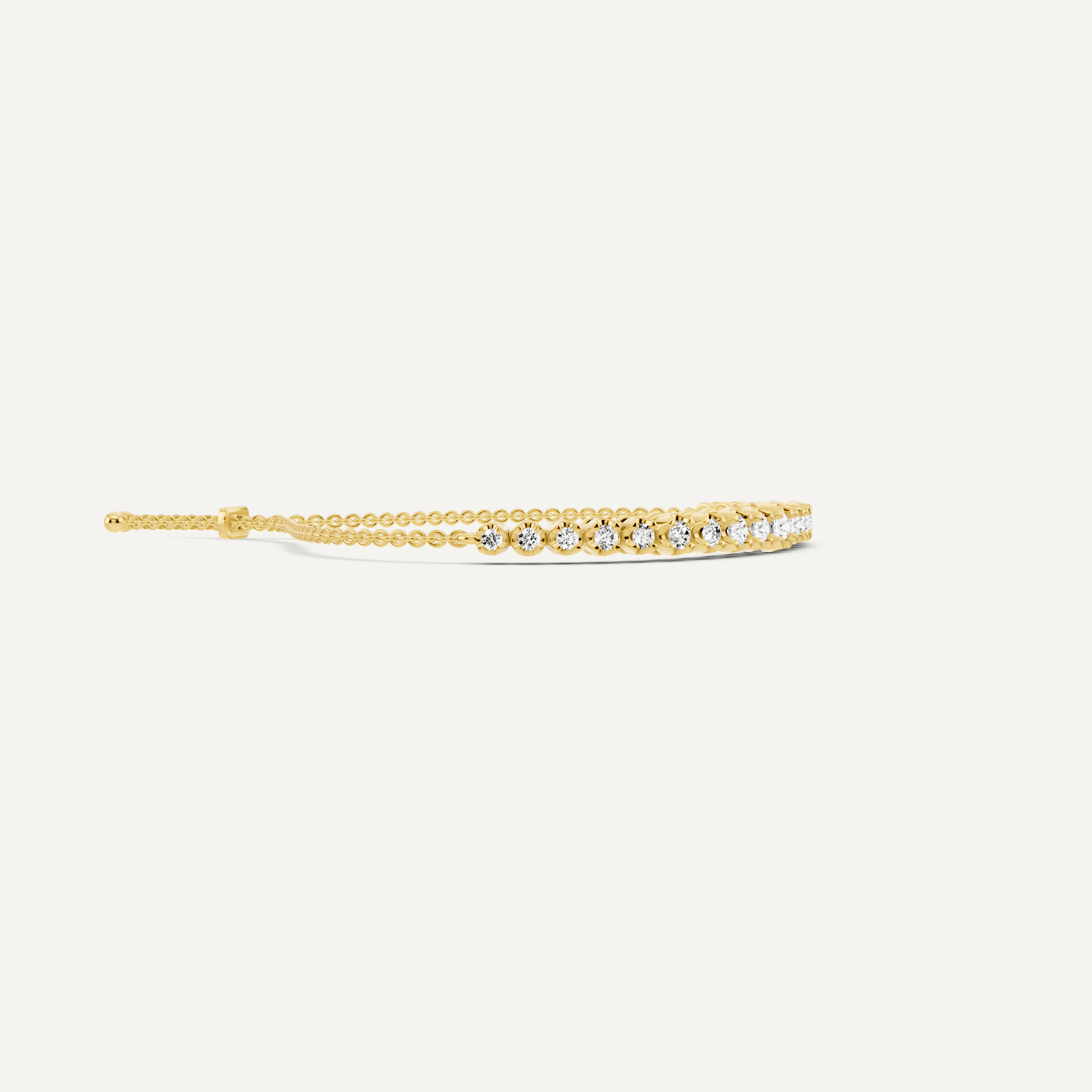 3/4 ctw Round Diamond Graduating Bolo Fashion Bracelet - Lotus Diamond