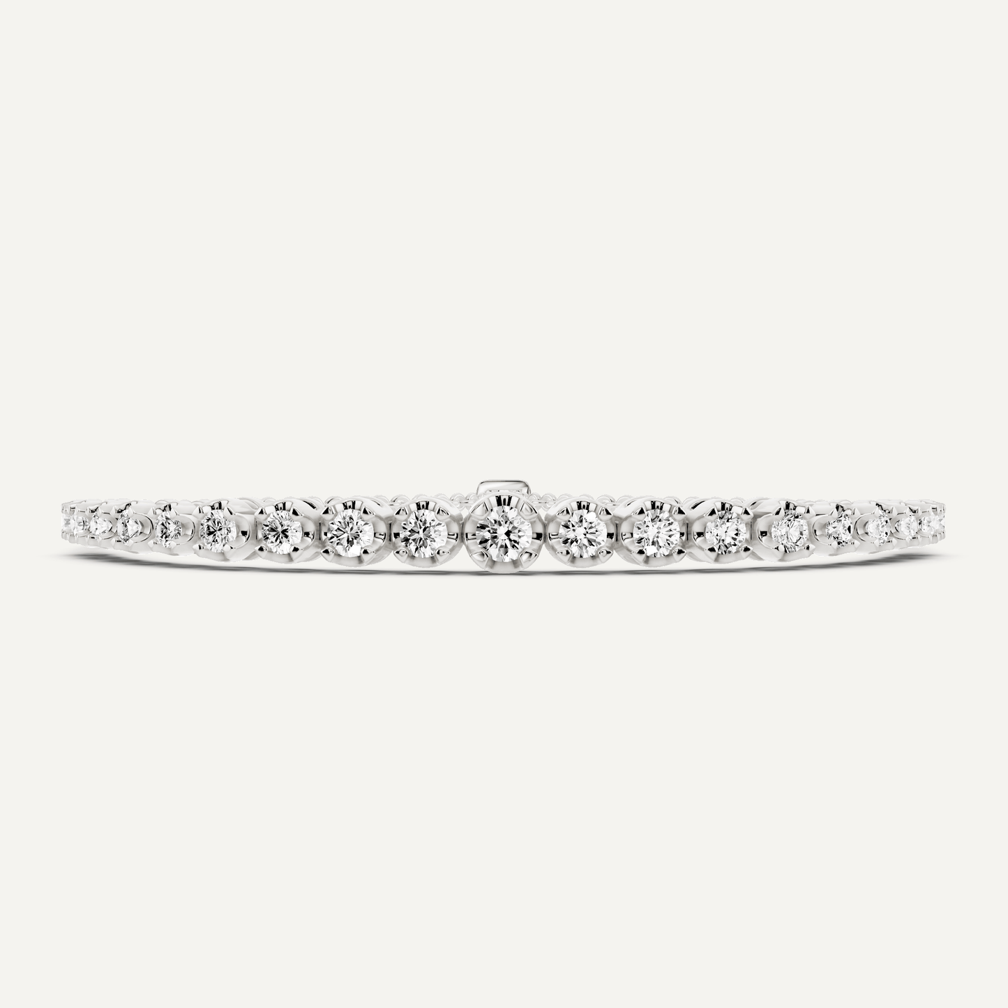 3/4 ctw Round Diamond Graduating Bolo Fashion Bracelet - Lotus Diamond