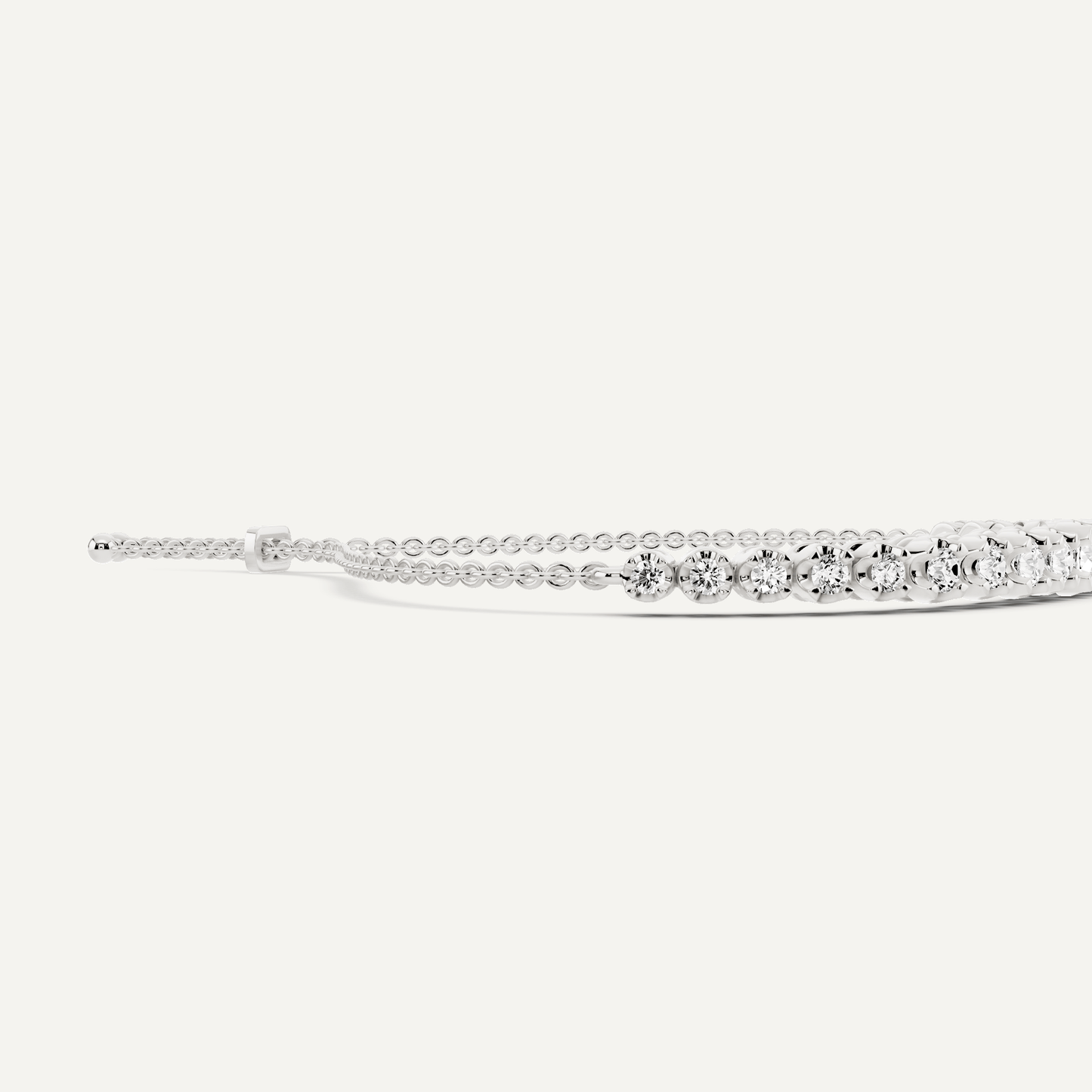 3/4 ctw Round Diamond Graduating Bolo Fashion Bracelet - Lotus Diamond