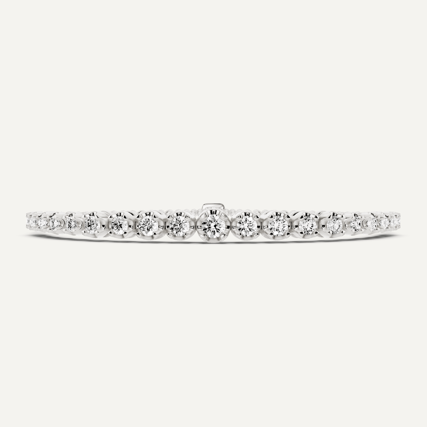 3/4 ctw Round Diamond Graduating Bolo Fashion Bracelet - Lotus Diamond
