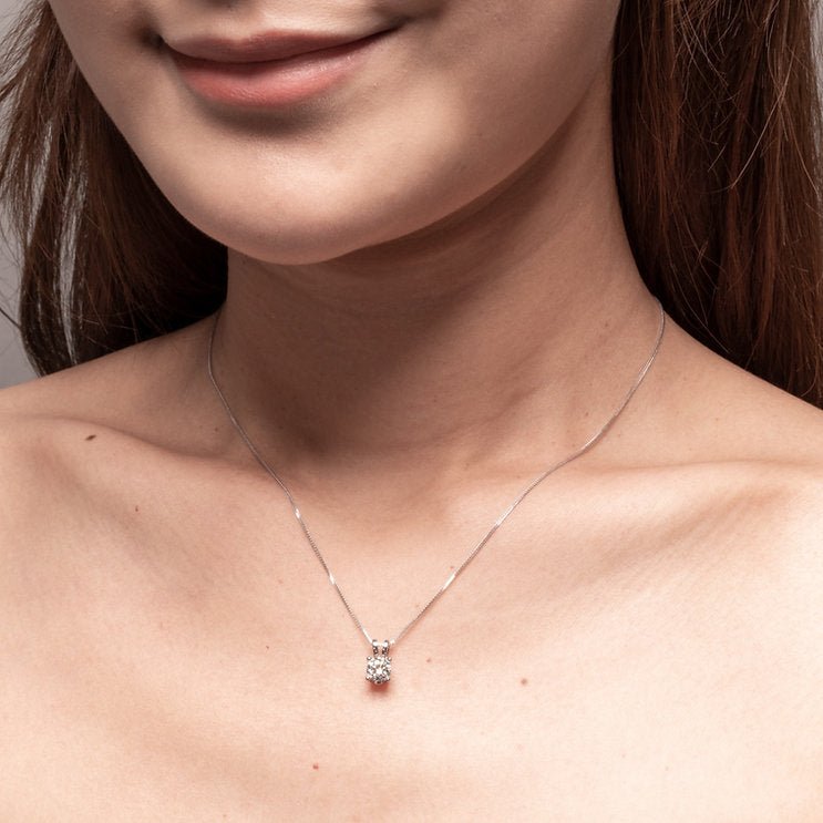 4 Prong pendant setting - Lotus Diamond