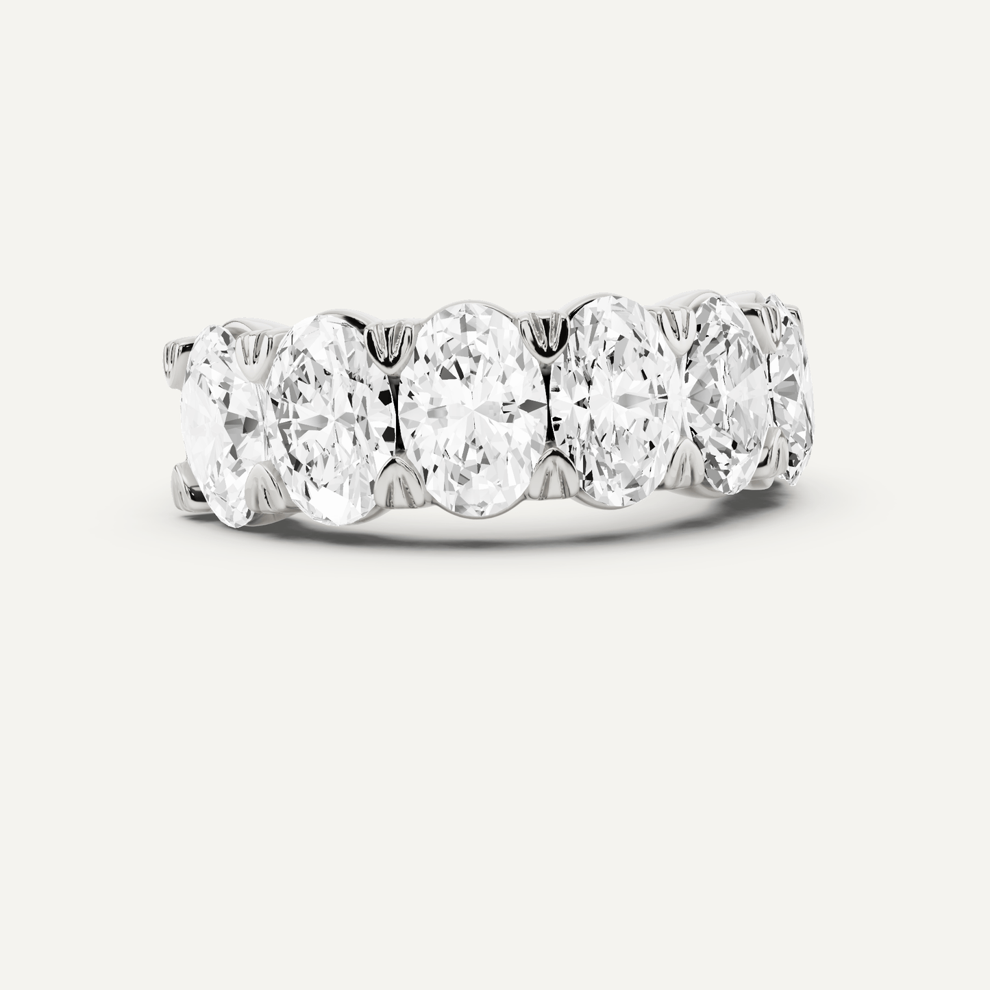 5 ctw Oval Diamond Seven Stone Anniversary Band - Lotus Diamond