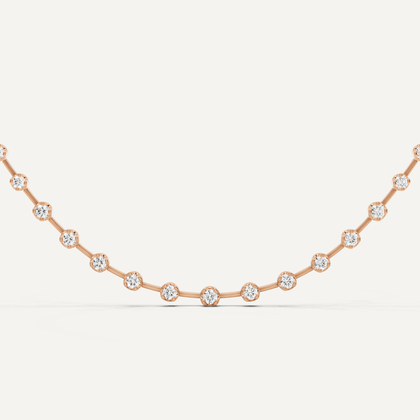 5 ctw Round Diamond Fashion Necklace - Lotus Diamond