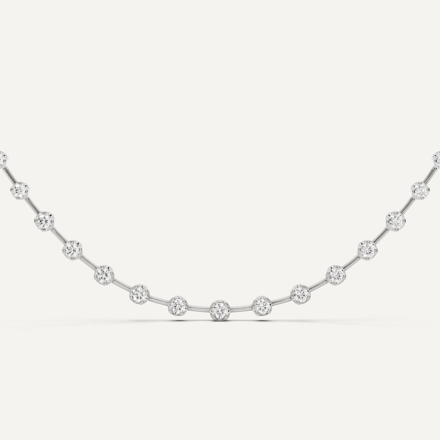 5 ctw Round Diamond Fashion Necklace - Lotus Diamond