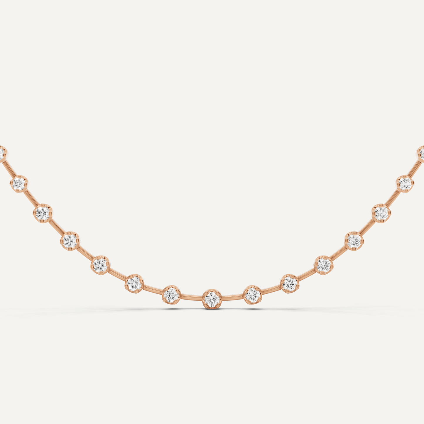 5 ctw Round Diamond Fashion Necklace - Lotus Diamond