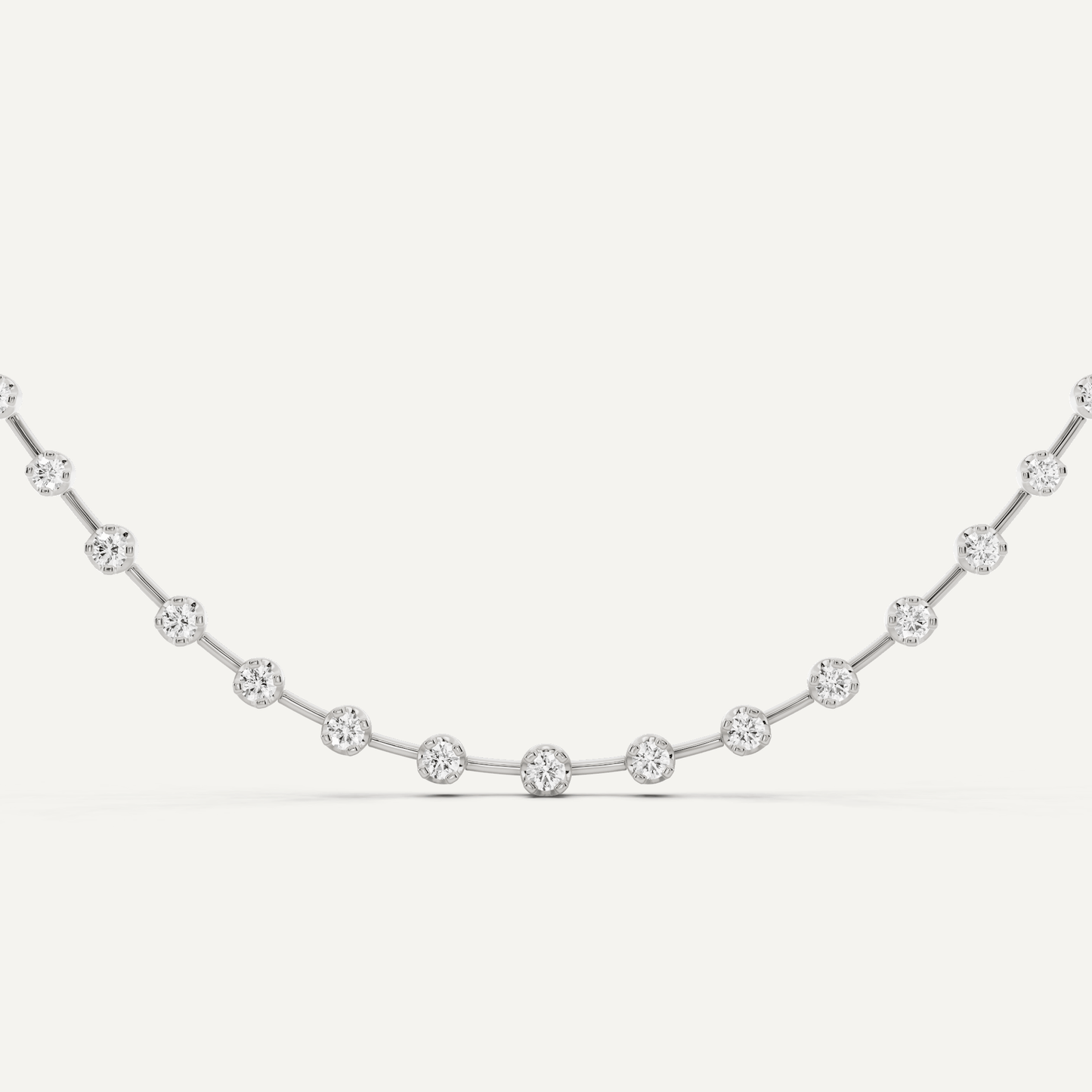 5 ctw Round Diamond Fashion Necklace - Lotus Diamond