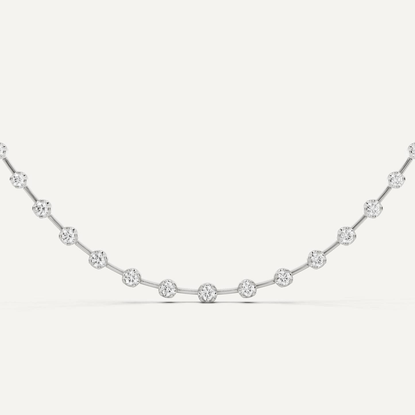 5 ctw Round Diamond Fashion Necklace - Lotus Diamond