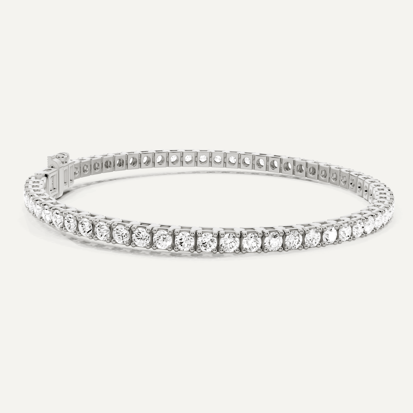 5 ctw Round Diamond Four Prong Box Tennis Bracelet - Lotus Diamond
