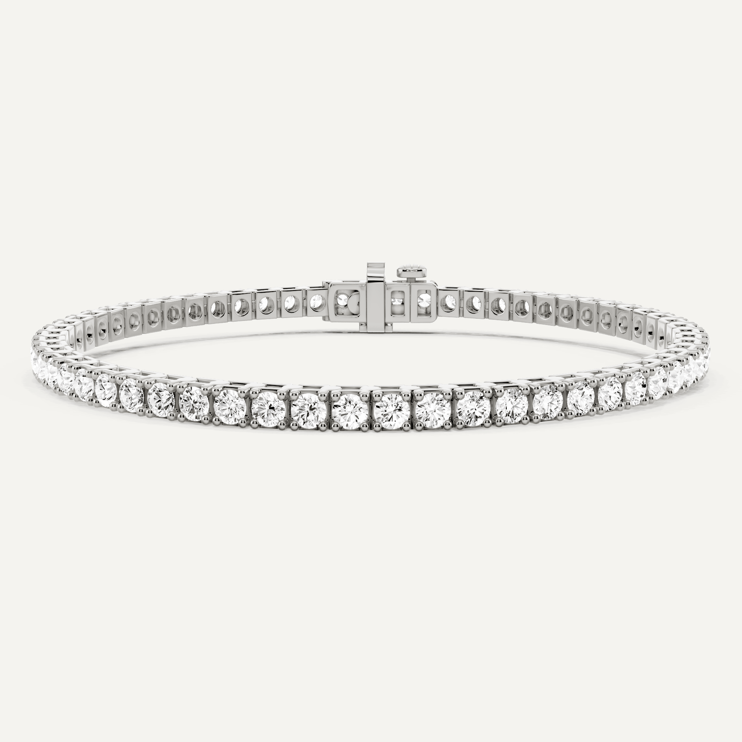 5 ctw Round Diamond Four Prong Box Tennis Bracelet - Lotus Diamond