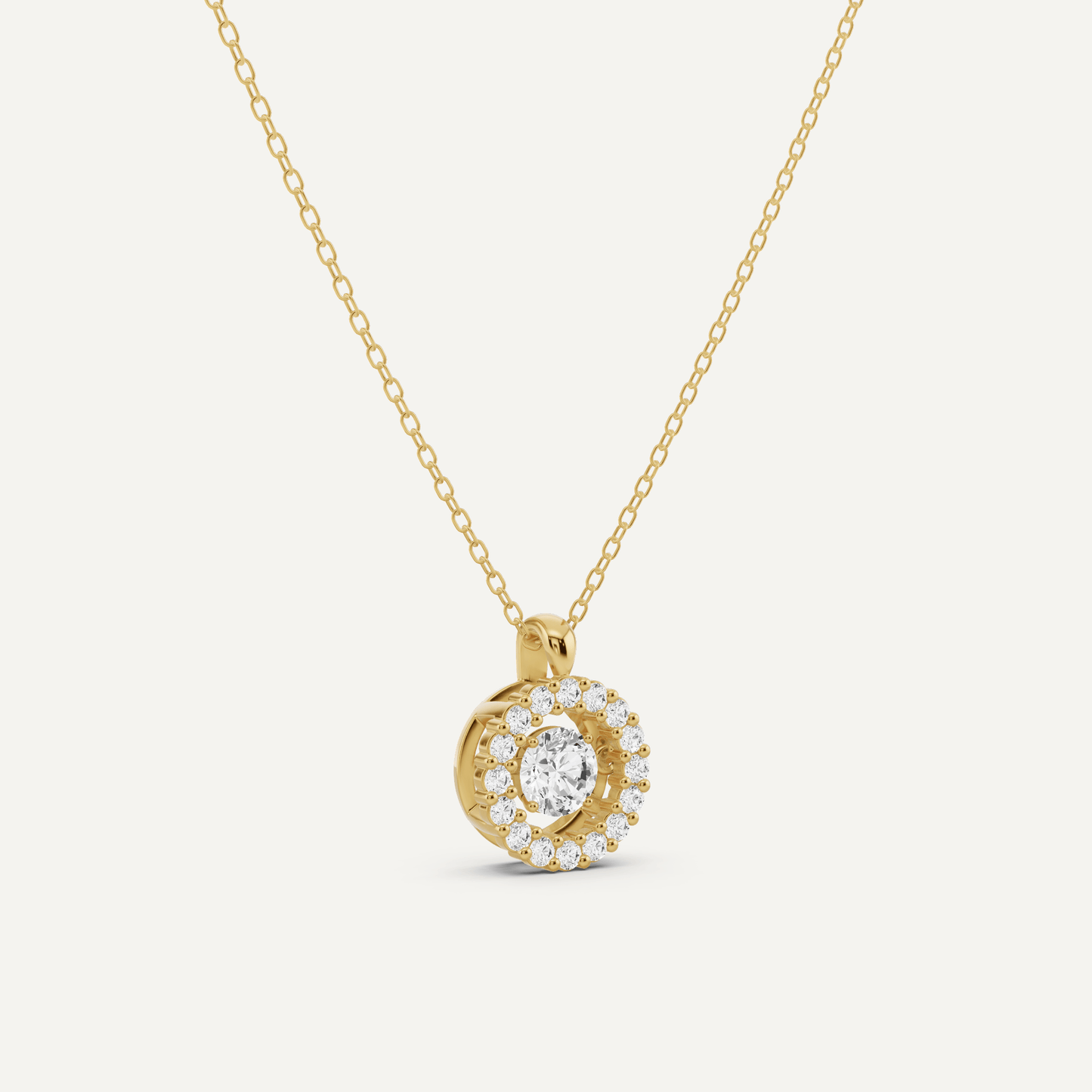 7/8 ctw Round Dancing Diamond Fashion Pendant - Lotus Diamond