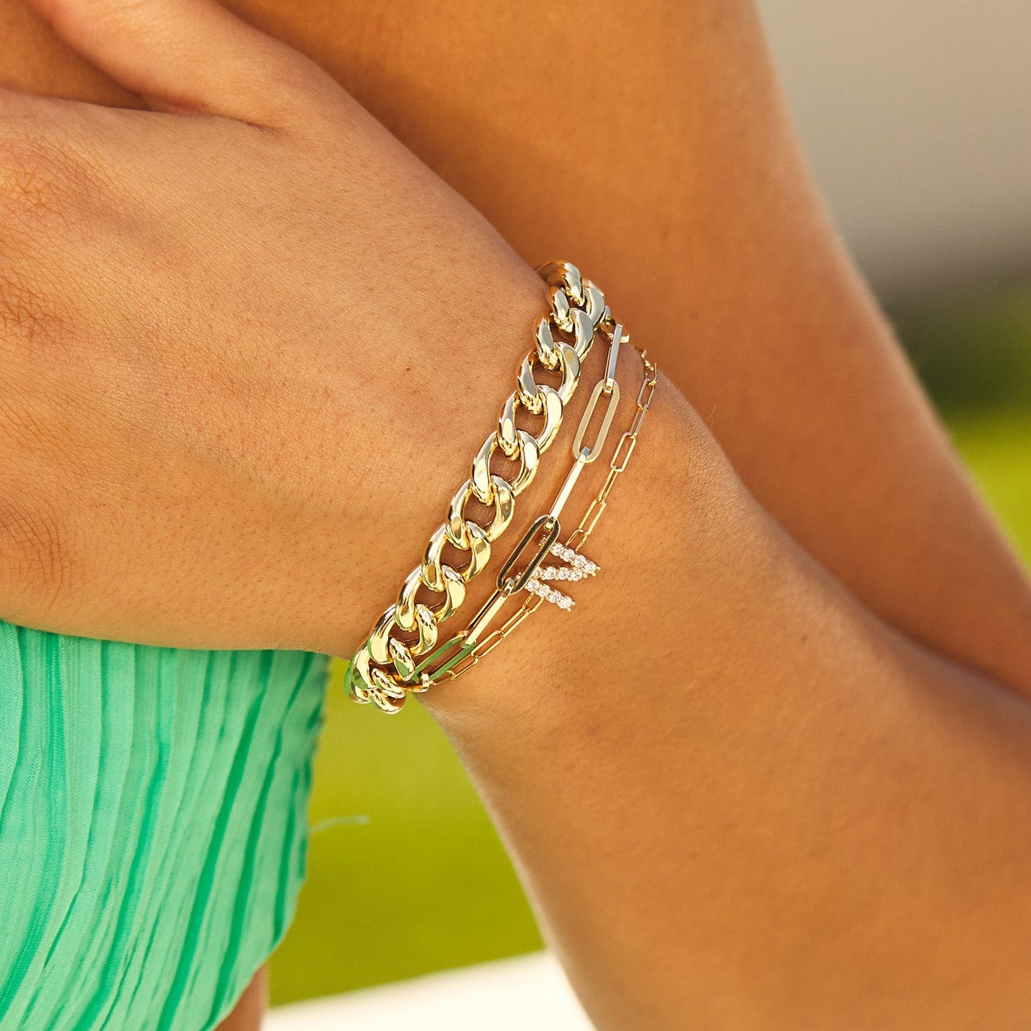 9mm Miami Cuban Link Chain Bracelet - Lotus Diamond