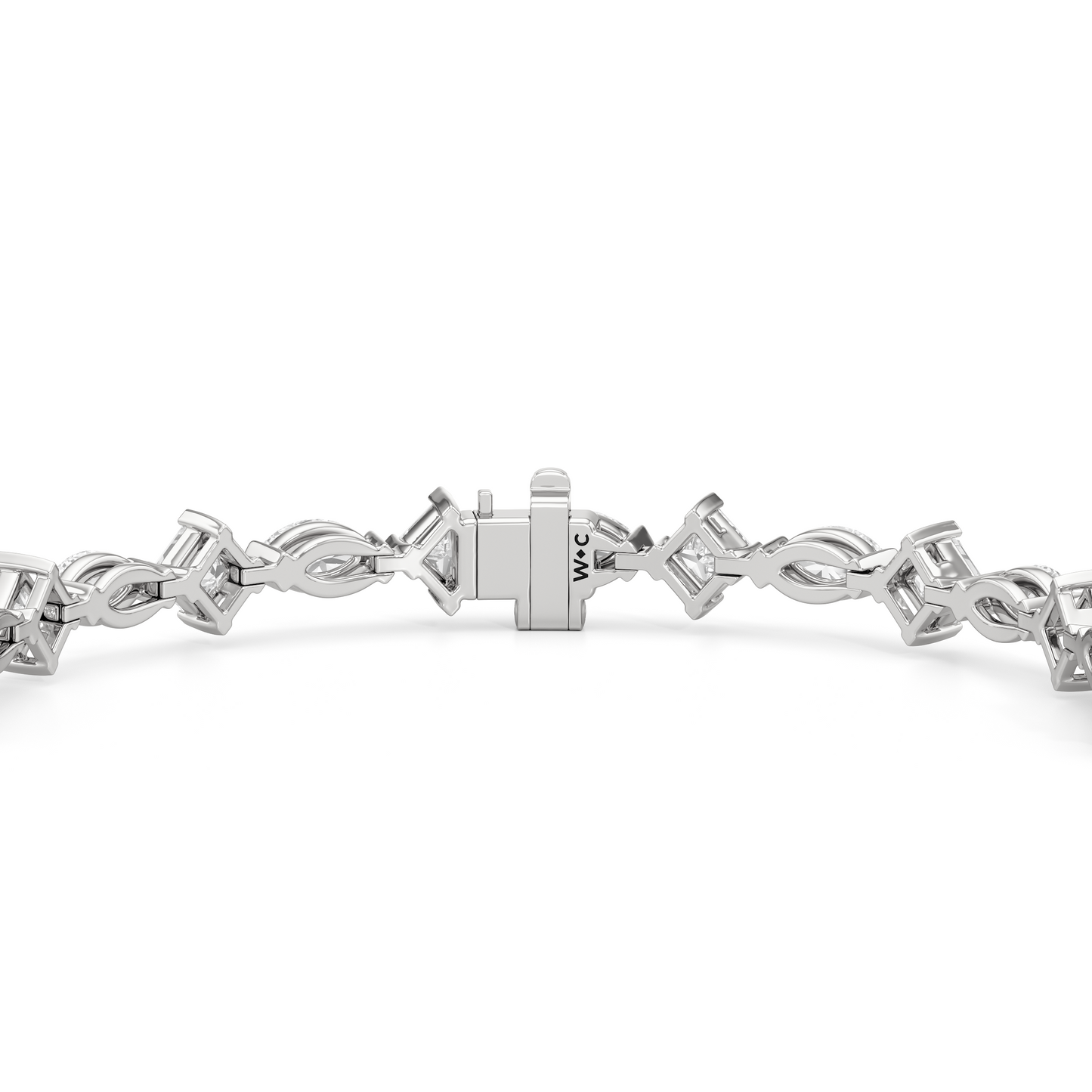 Alternating Marquise and Princess Tennis Bracelet