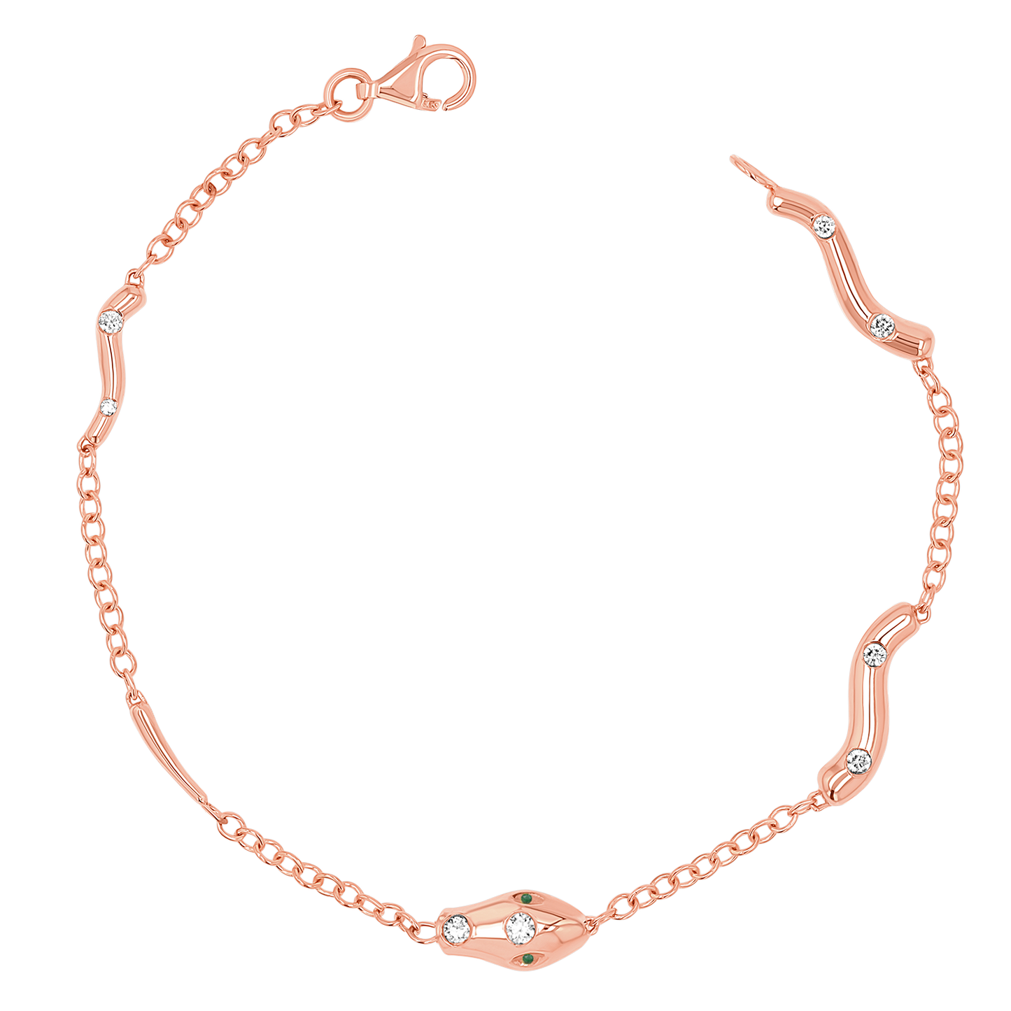 Diamond Serpentine Strand Bracelet