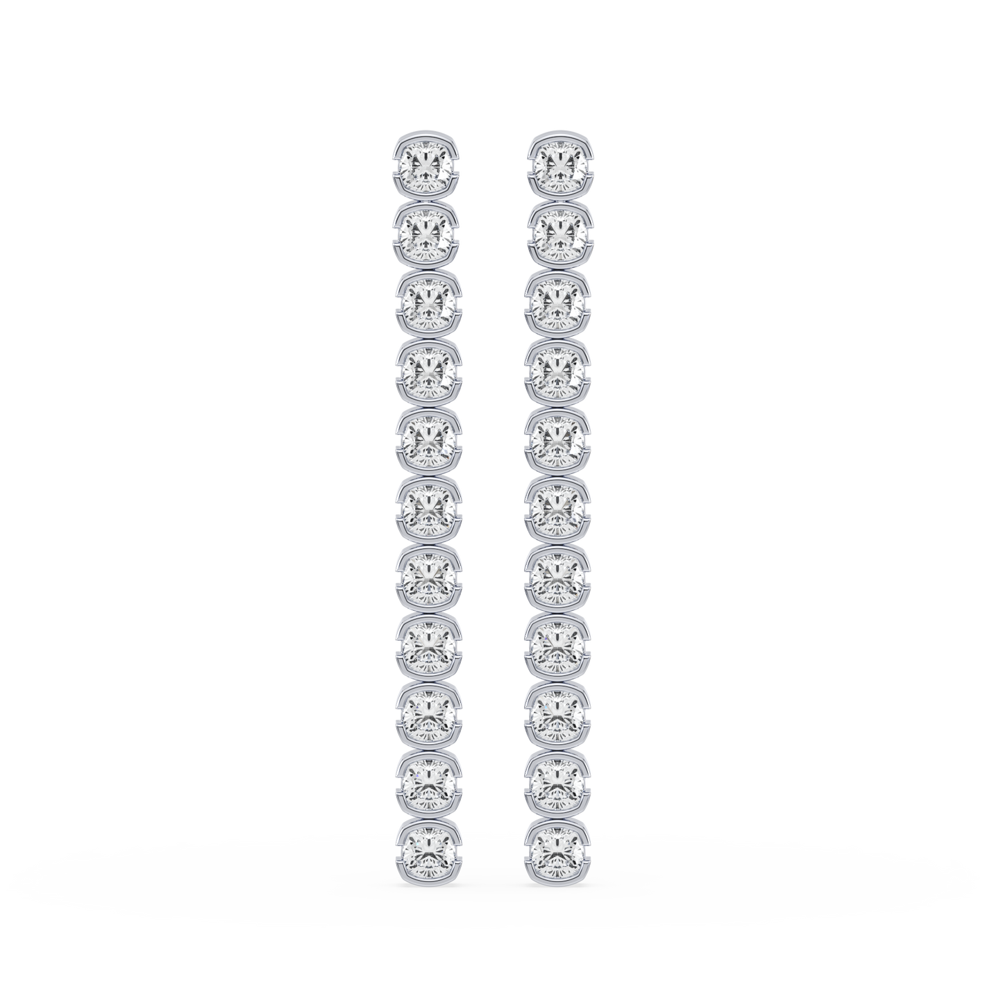 Muse Lab Diamond Cushion Drop Earring
