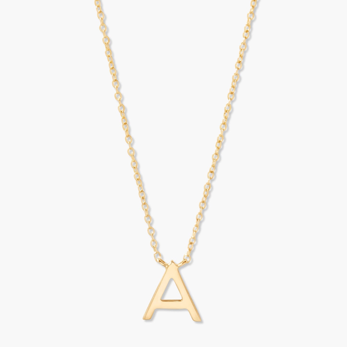 Ainsley 14K Gold Initial Pendant - Lotus Diamond