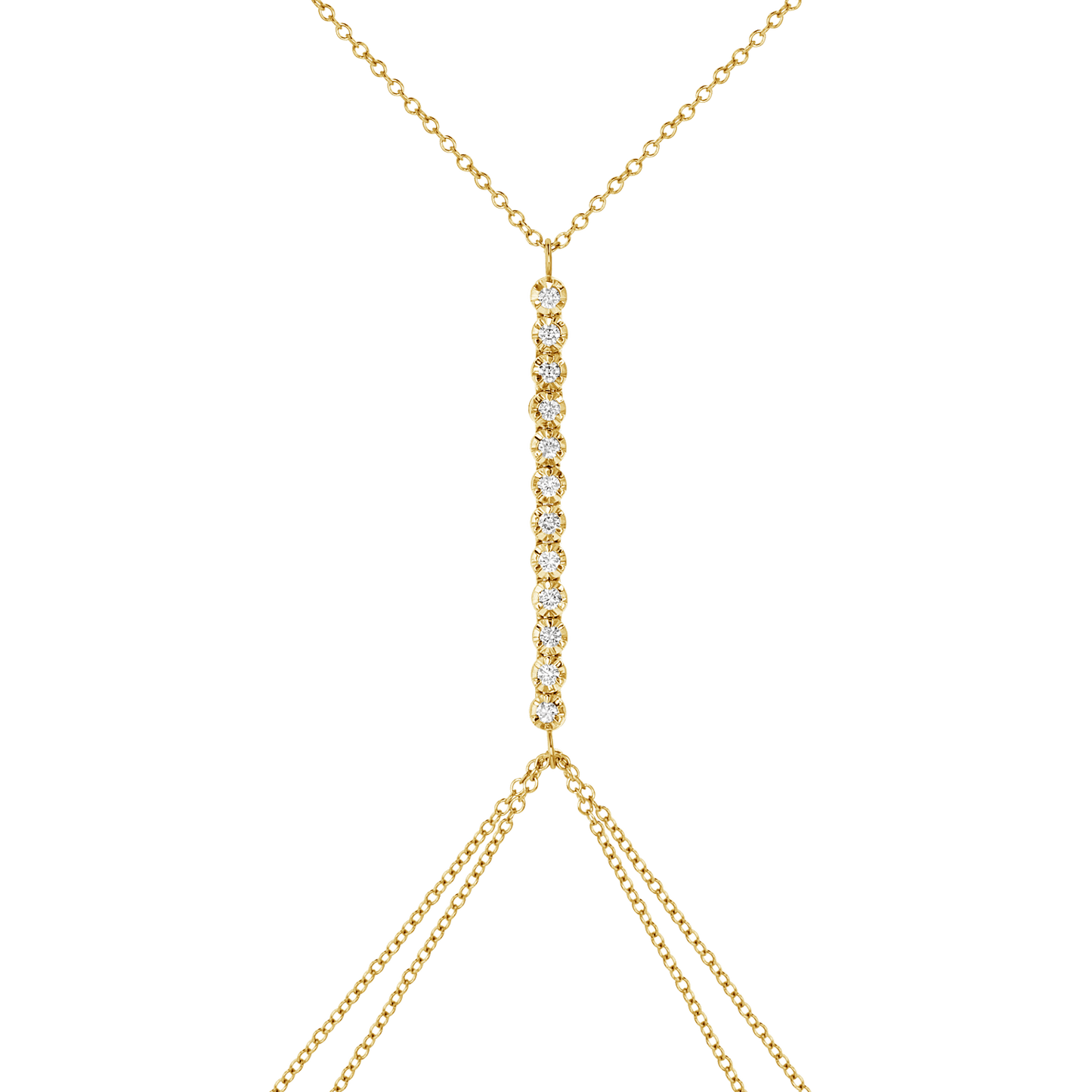 Allure Diamond Tennis Body Chain - Lotus Diamond