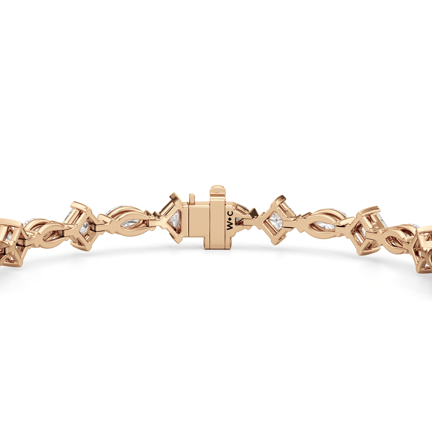 Alternating Marquise and Princess Tennis Bracelet - Lotus Diamond