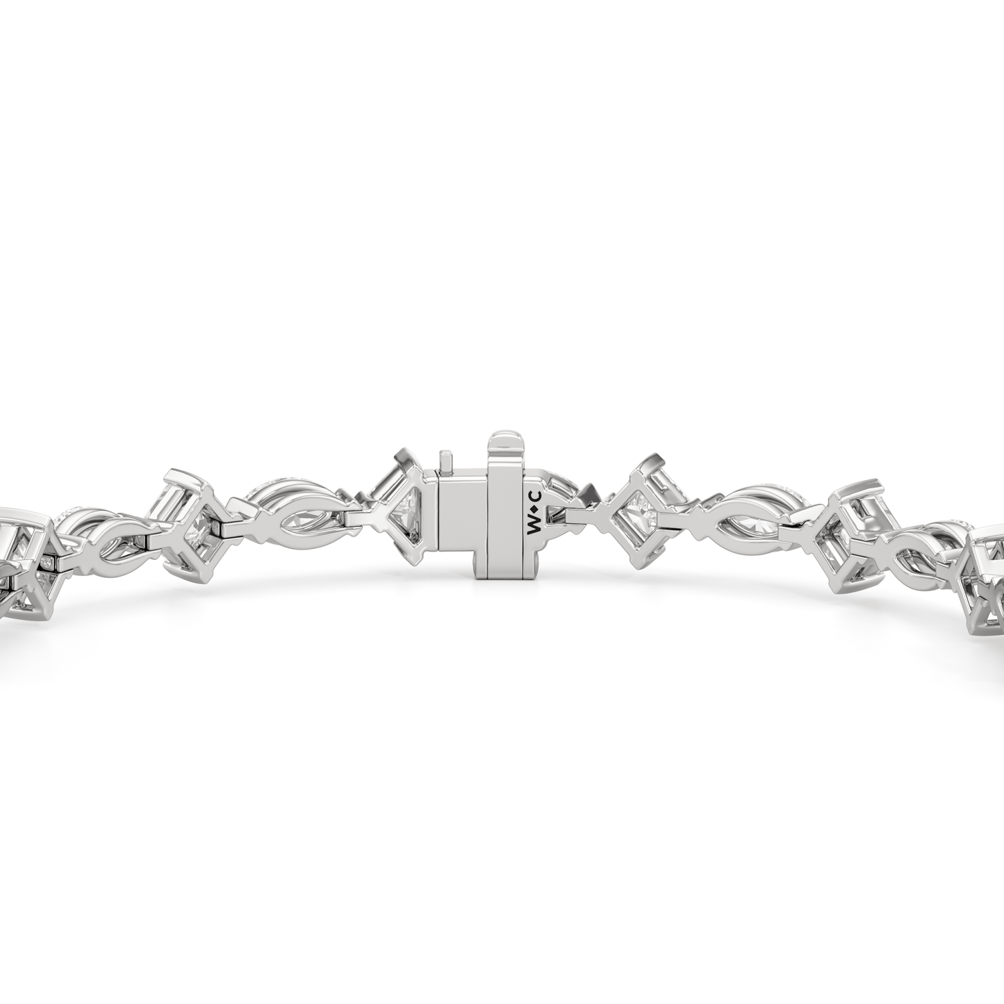 Alternating Marquise and Princess Tennis Bracelet - Lotus Diamond
