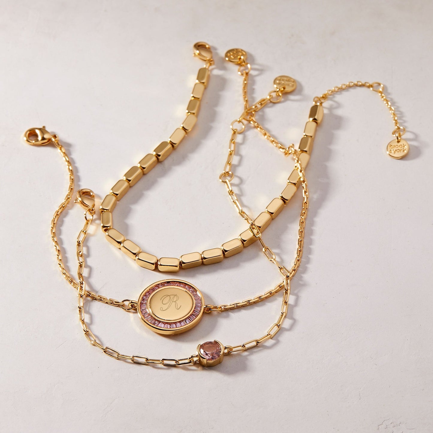 Amal Bracelet Set - Lotus Diamond