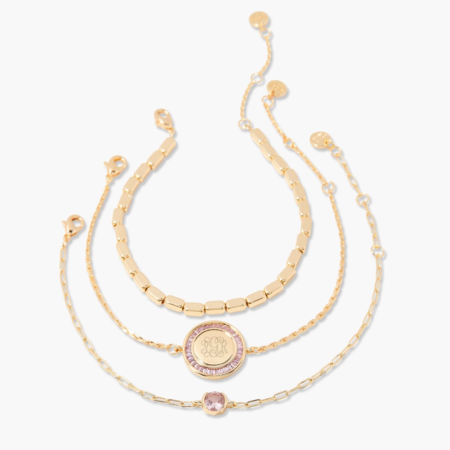 Amal Bracelet Set - Lotus Diamond