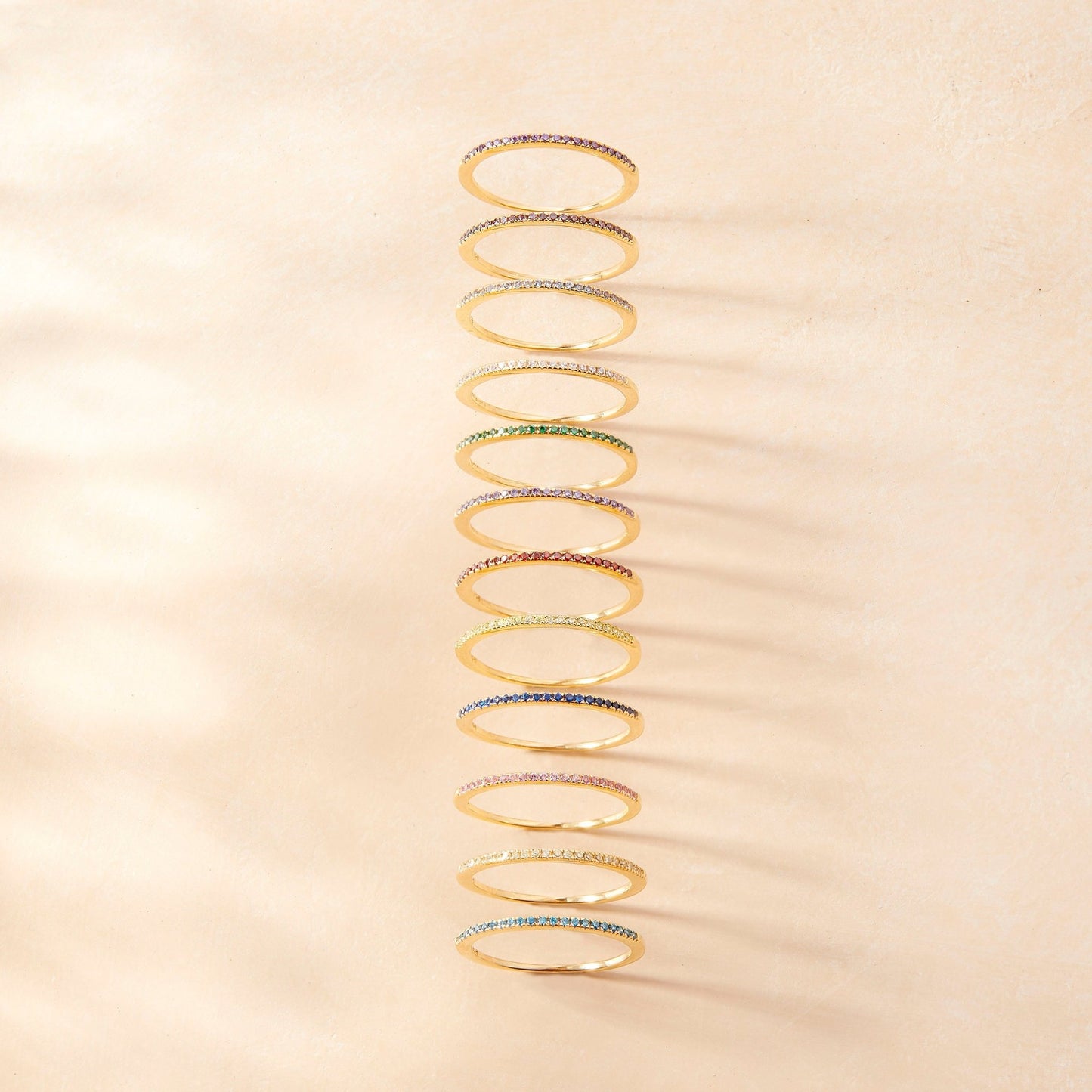 Ariana Gold Birthstone Ring - Lotus Diamond