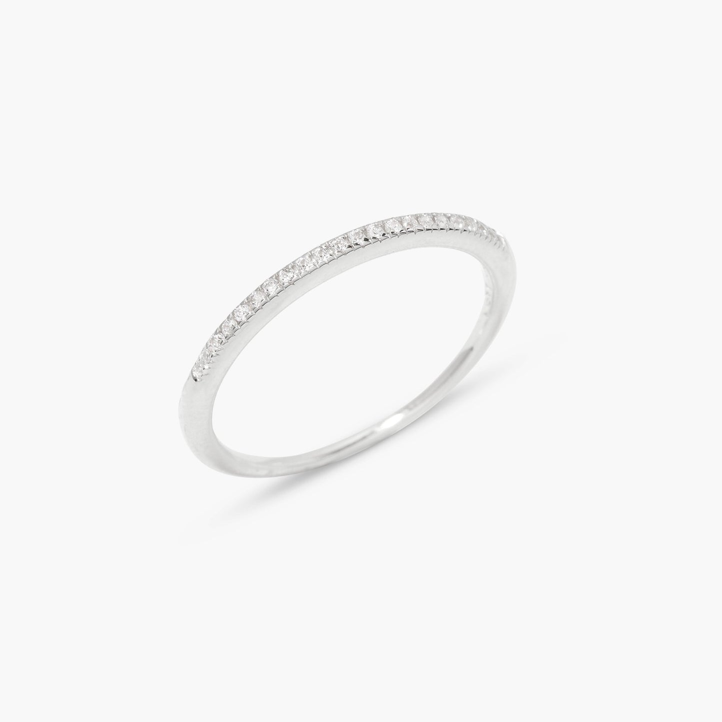 Ariana Silver Birthstone Ring - Lotus Diamond