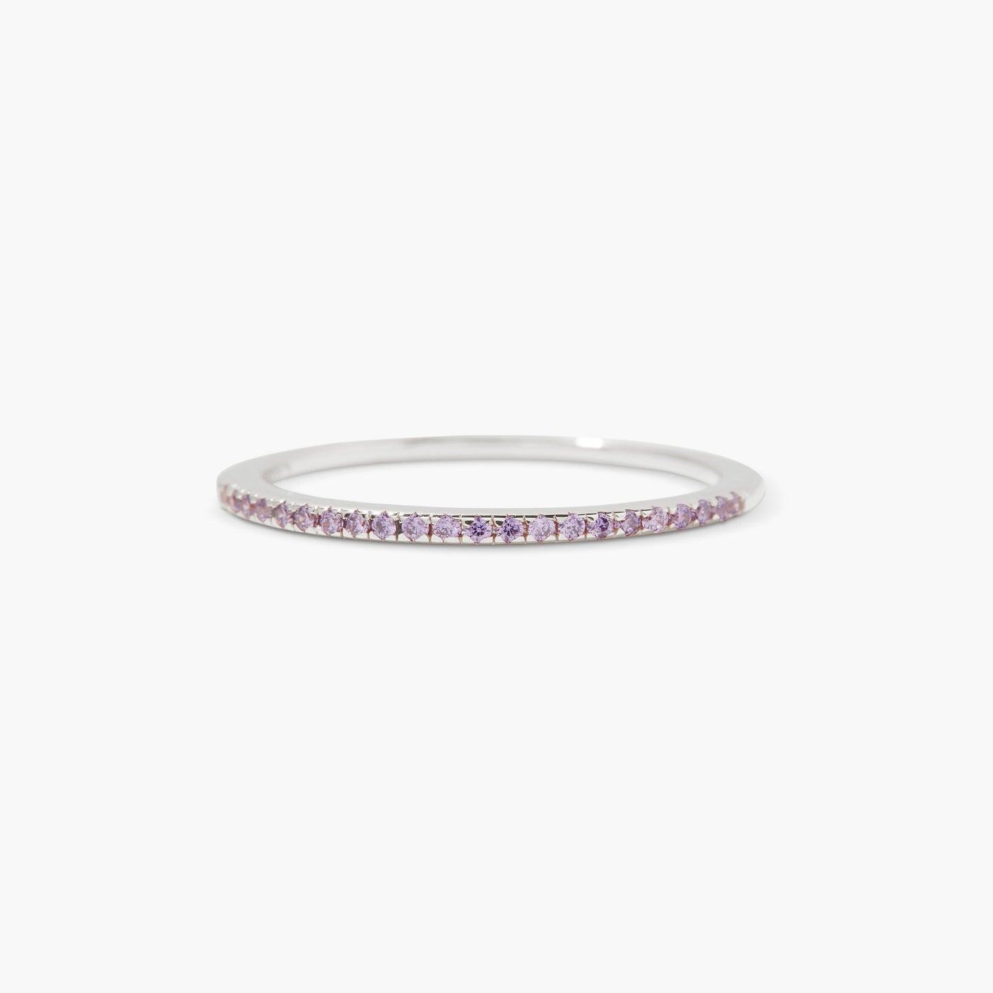 Ariana Silver Birthstone Ring - Lotus Diamond