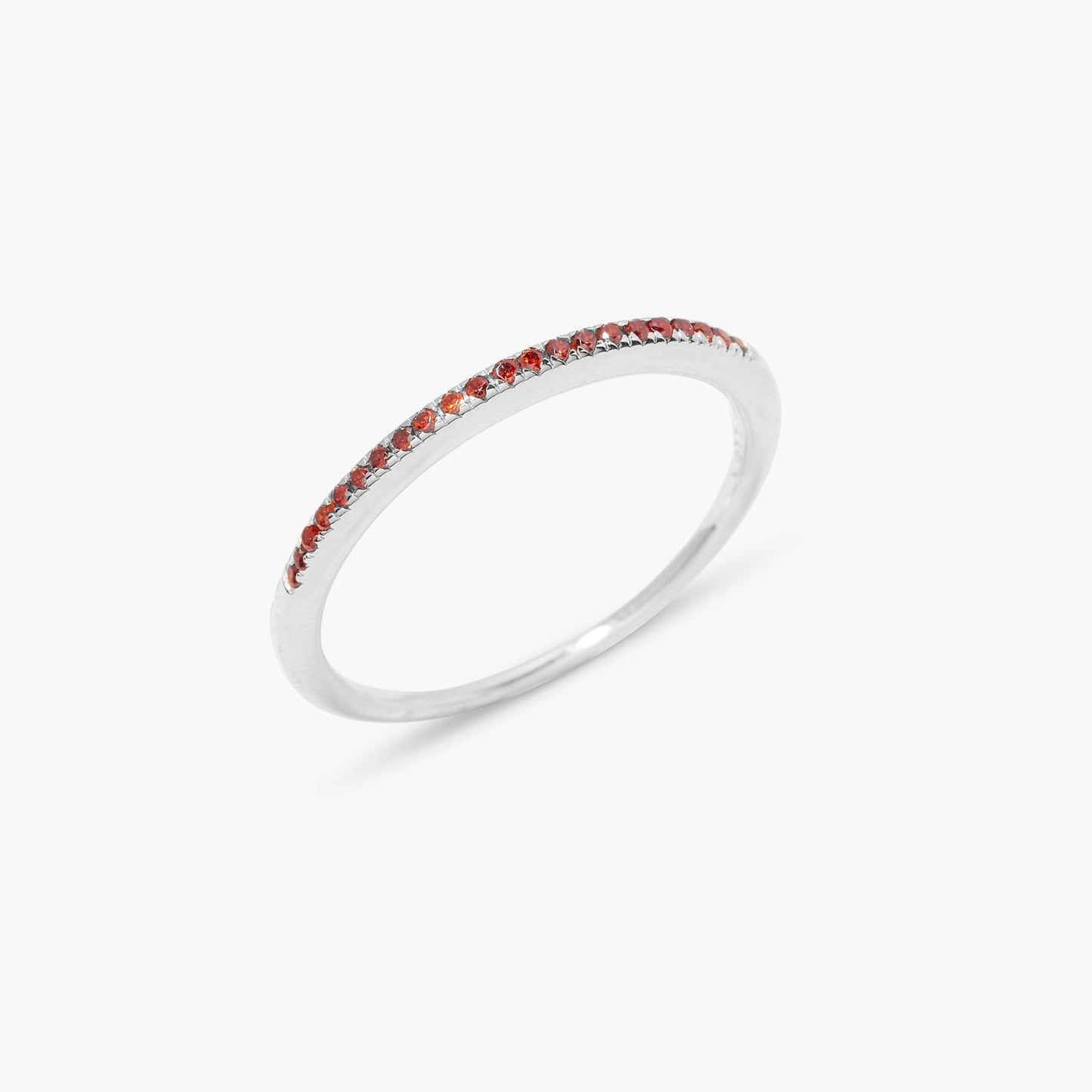 Ariana Silver Birthstone Ring - Lotus Diamond