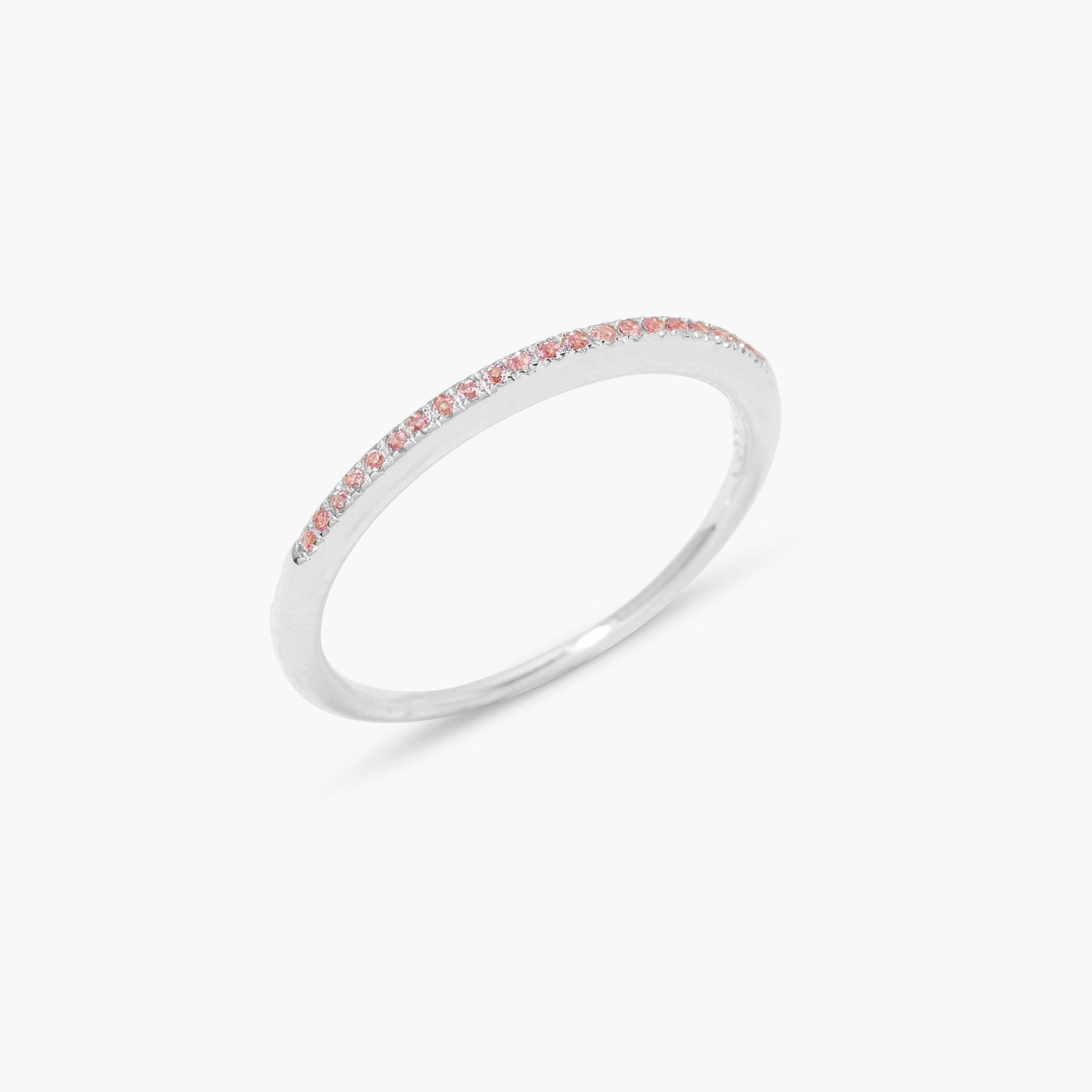 Ariana Silver Birthstone Ring - Lotus Diamond