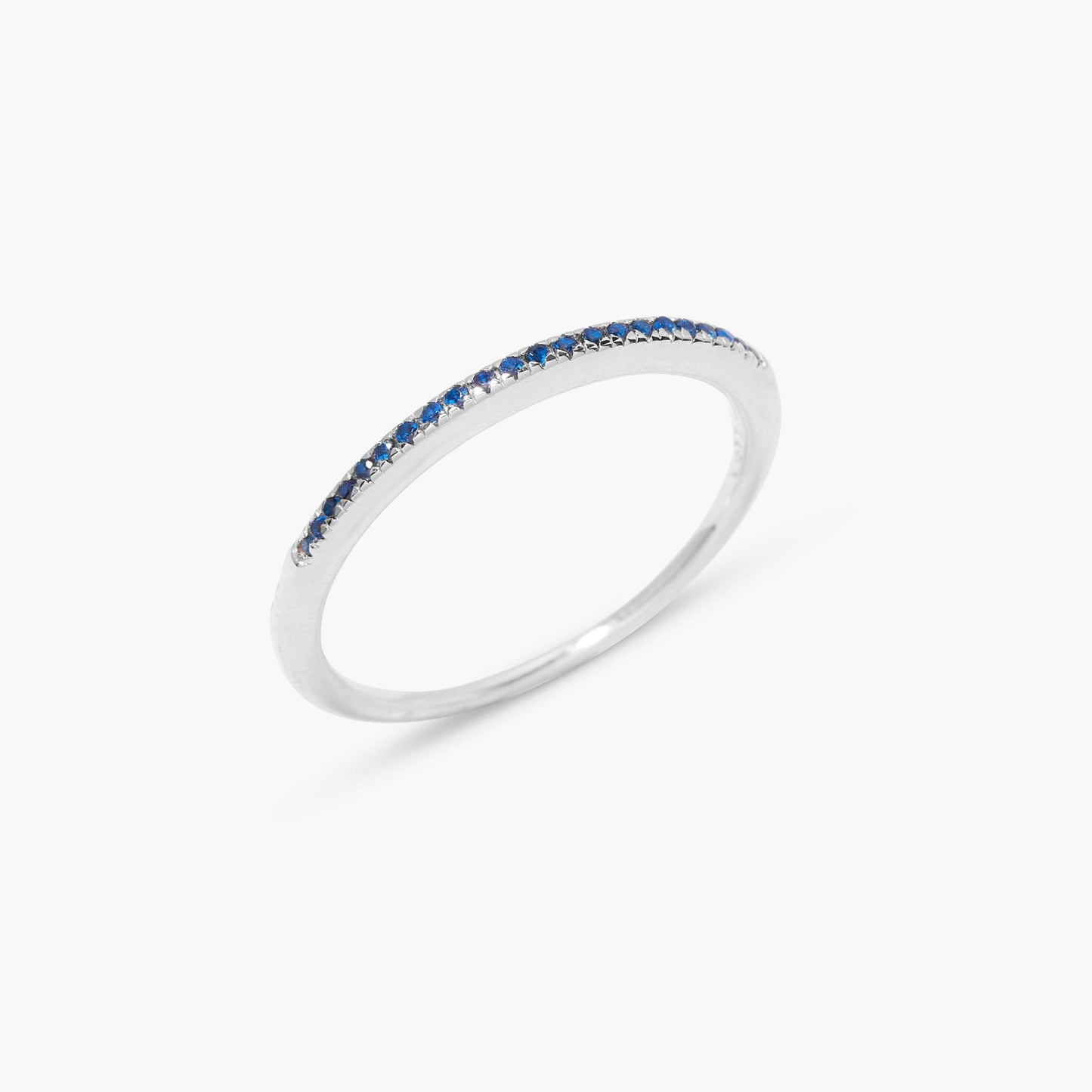Ariana Silver Birthstone Ring - Lotus Diamond