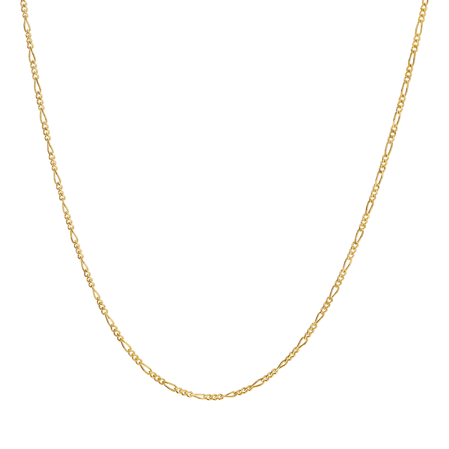 Baby Figaro Chain Necklace - Lotus Diamond