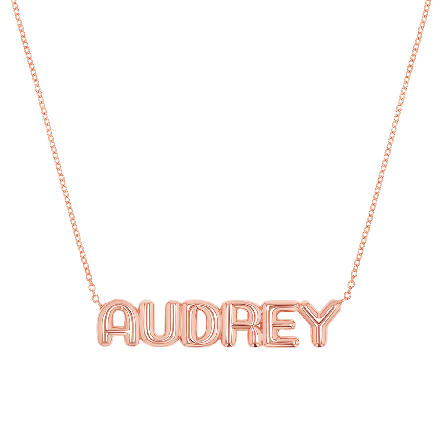 Balloon Name Necklace - Lotus Diamond