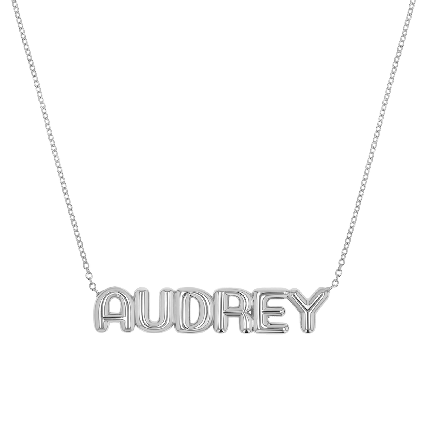 Balloon Name Necklace - Lotus Diamond