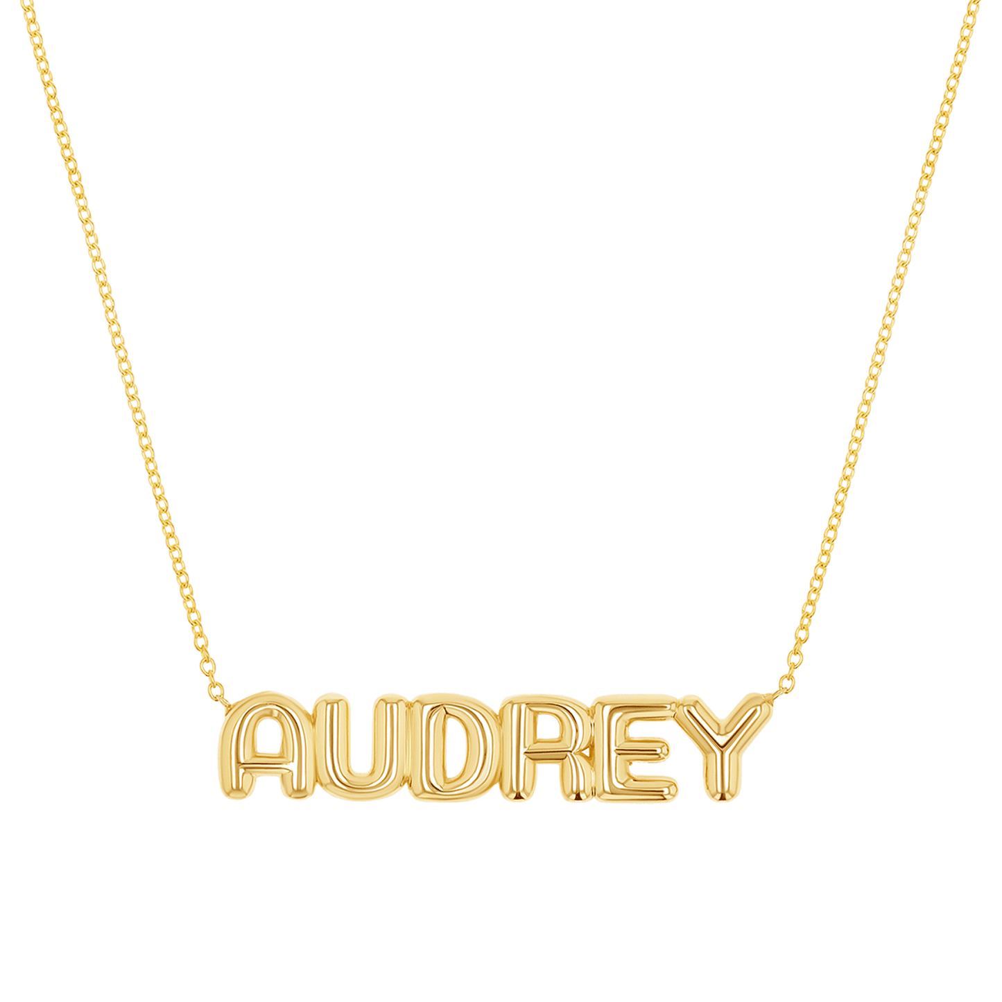 Balloon Name Necklace - Lotus Diamond