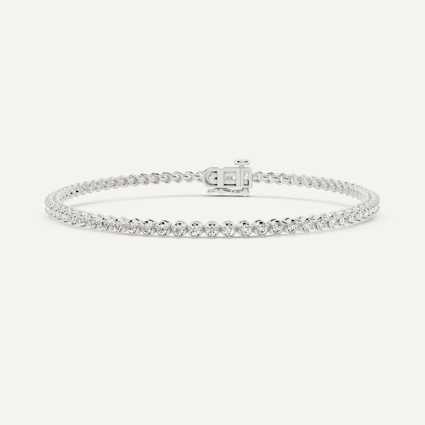 Best Value - 1 ctw Round Diamond Petite Tennis Bracelet - Lotus Diamond