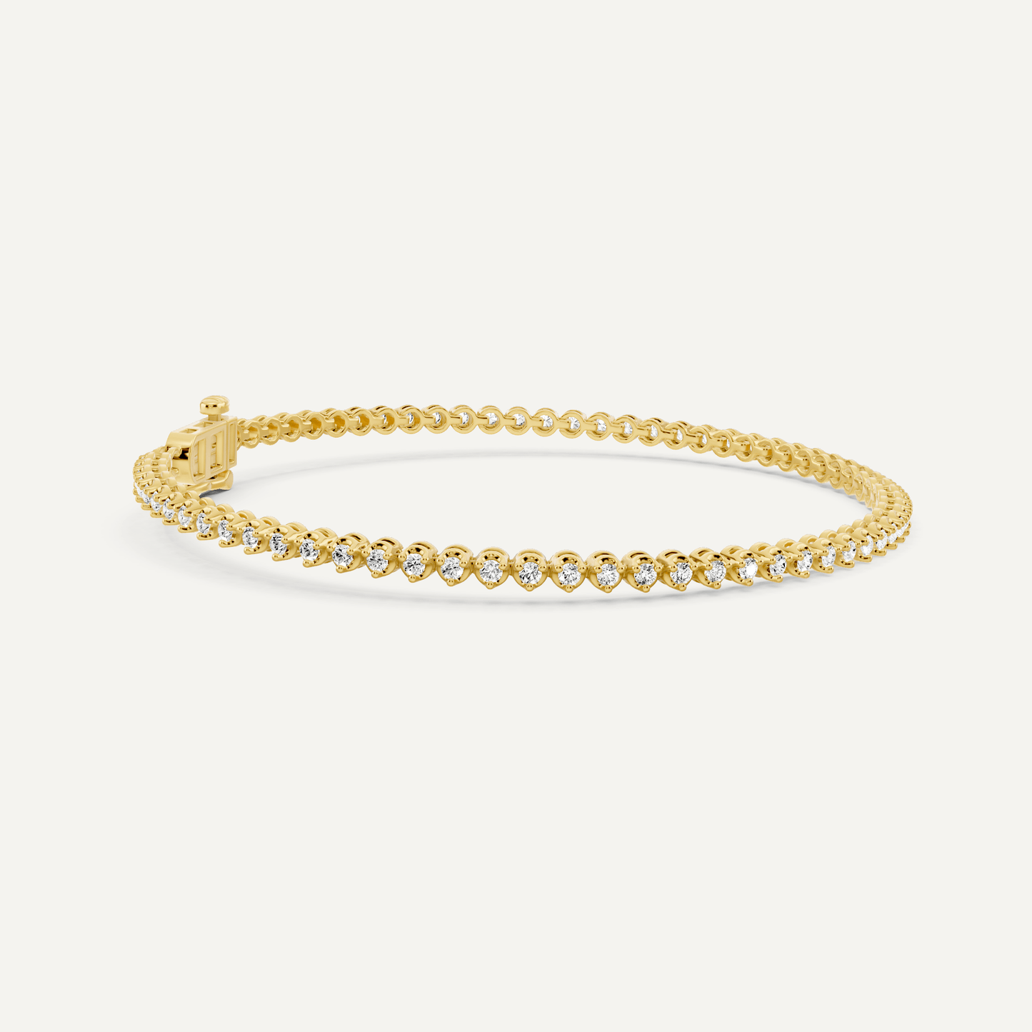 Best Value - 1 ctw Round Diamond Petite Tennis Bracelet - Lotus Diamond